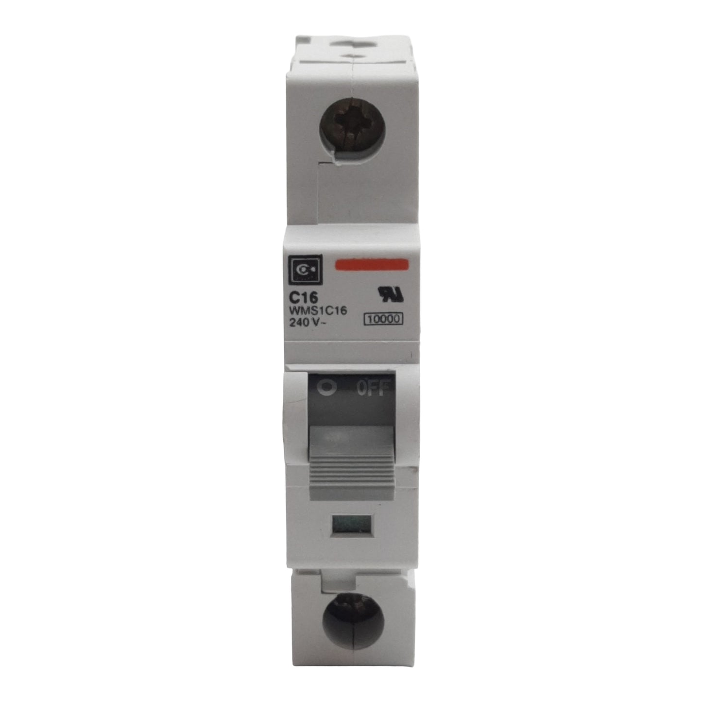 Used Cutler-Hammer WMS1C16 Circuit Breaker, 1-Pole, 16A 240/415VAC, DIN Rail