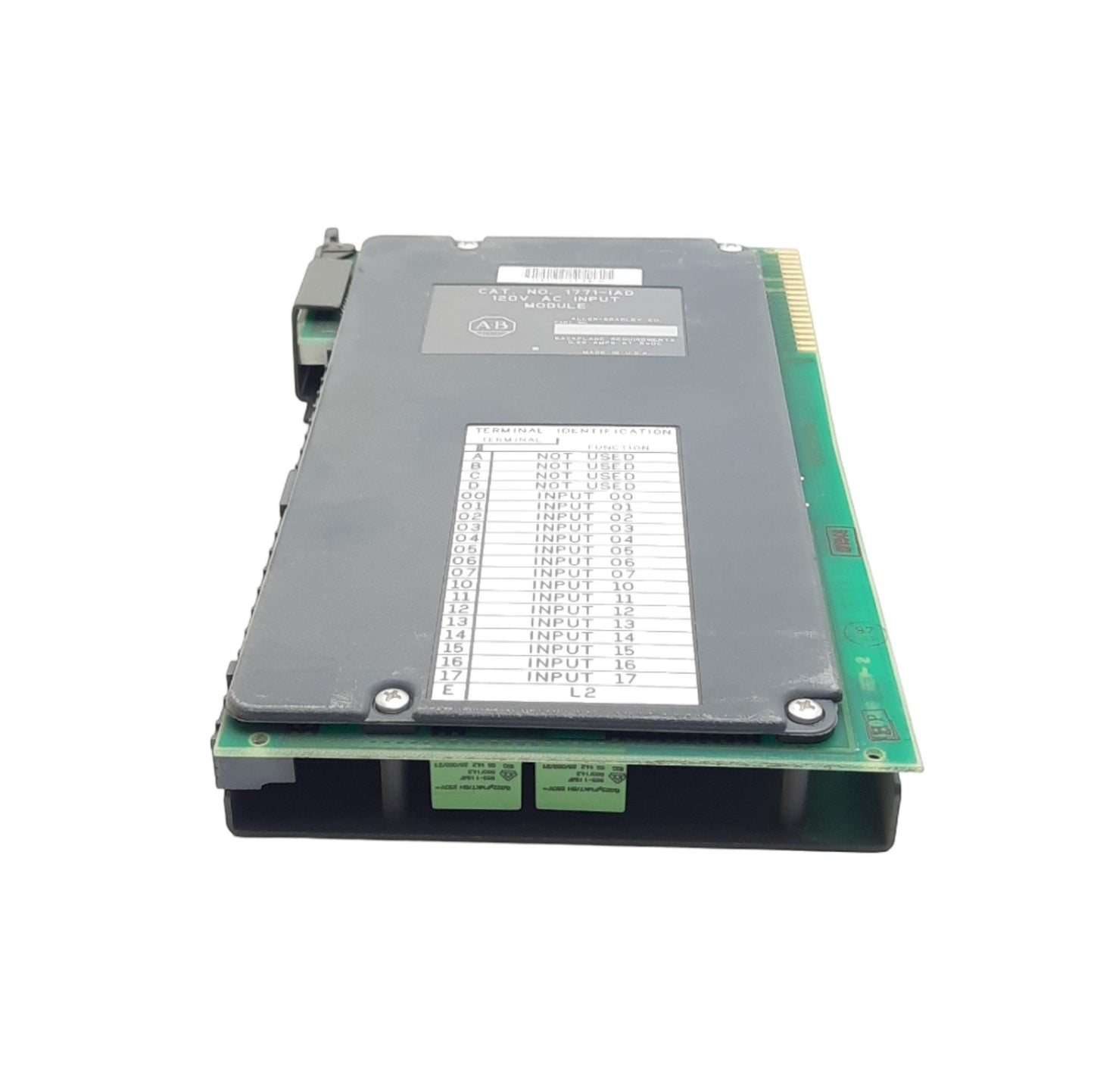 Used Allen Bradley 1771-IAD AC/DC Input Module, 16-Inputs, 120VAC/125VDC