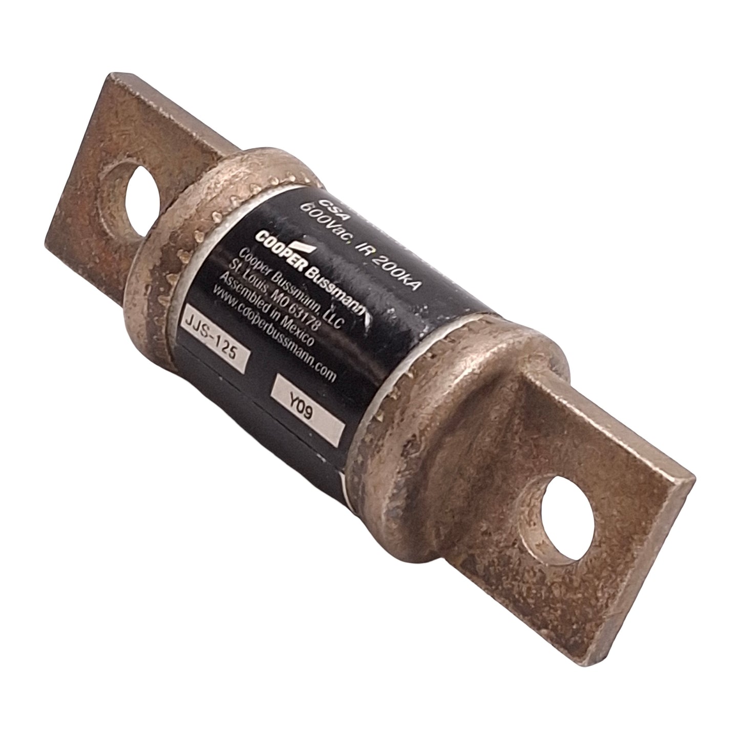 Used Cooper Bussmann JJS-125 Limitron Current Limiting Fuse, Class T, 125A 600VAC