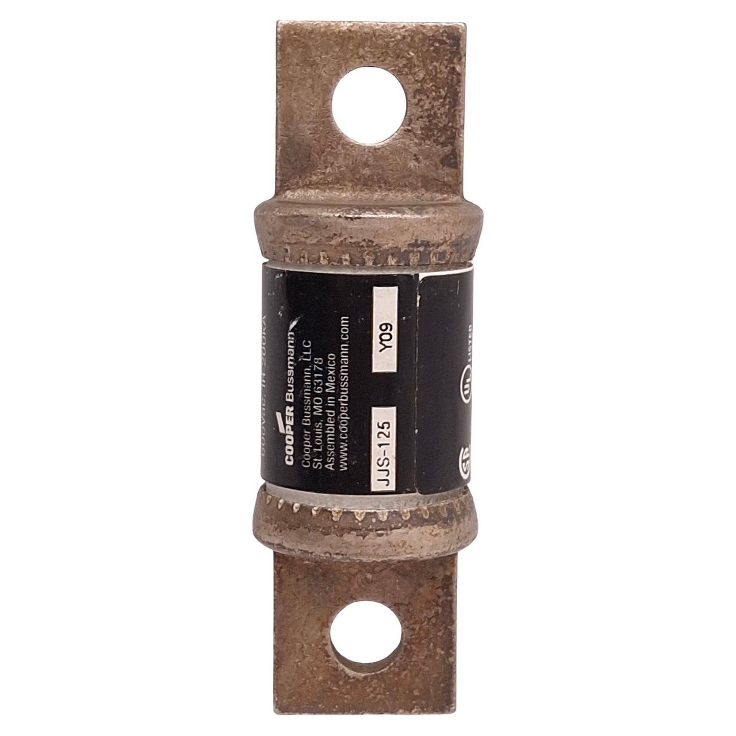 Used Cooper Bussmann JJS-125 Limitron Current Limiting Fuse, Class T, 125A 600VAC