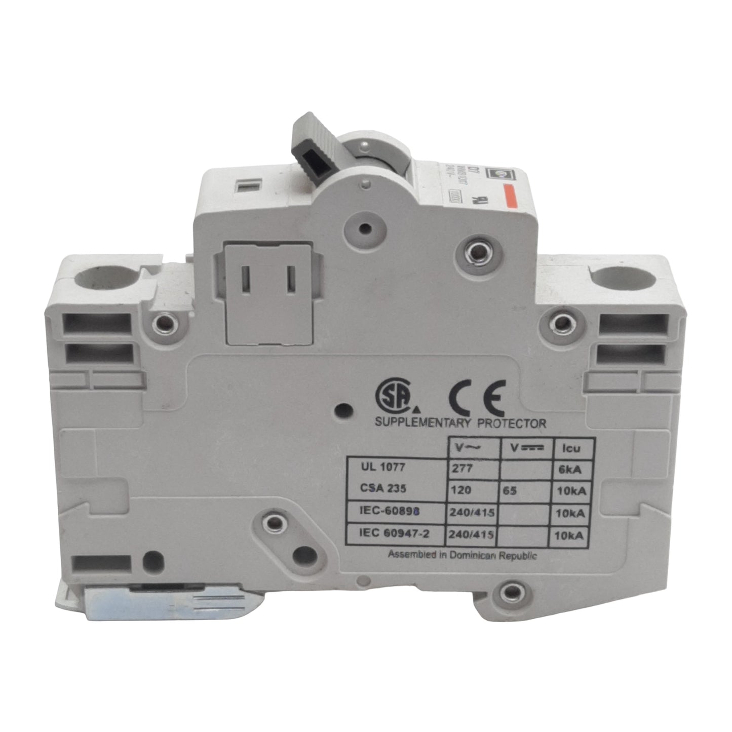 Used Cutler-Hammer WMS1D07 Circuit Breaker, 1-Pole, 7A 240/415VAC, DIN Rail