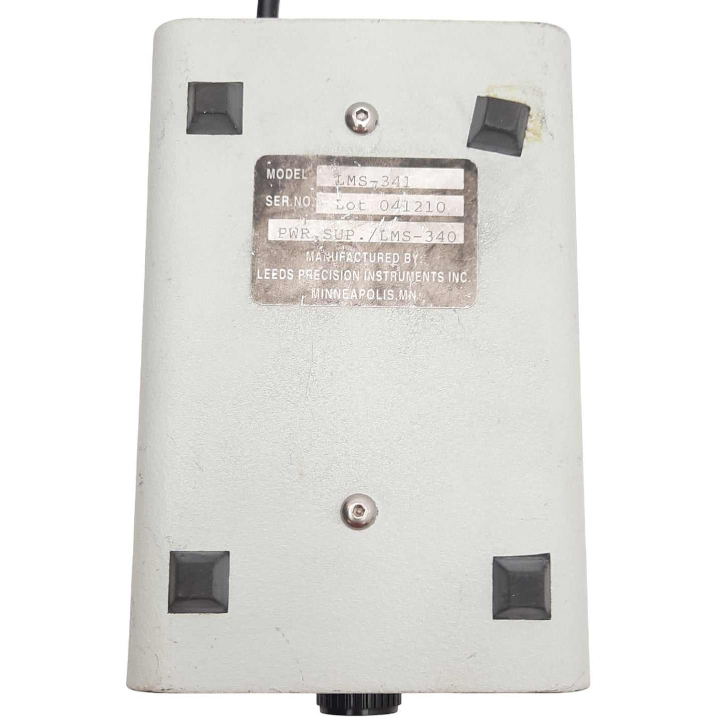 Used Leeds LMS-341 Variable Power Supply For LMS-340 Bright/Dark Field Base