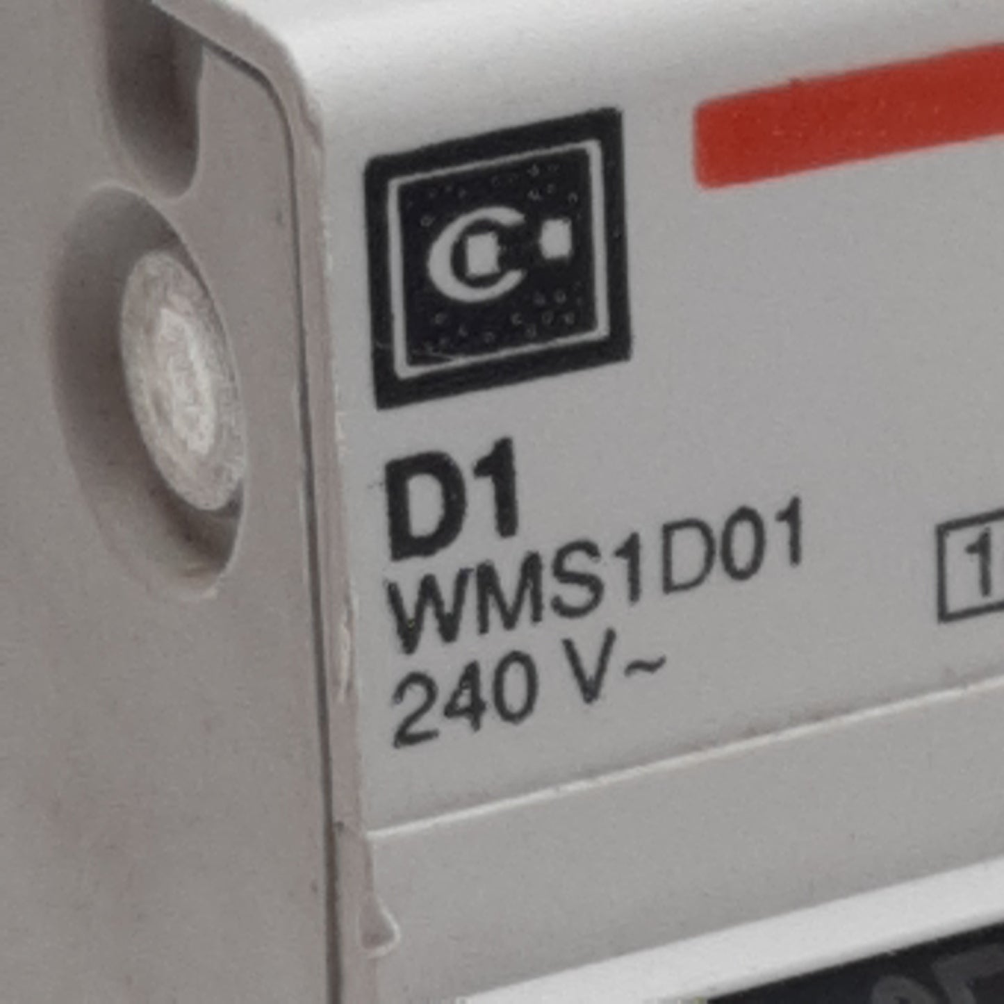 Used Cutler-Hammer WMS1D01 Circuit Breaker, 1-Pole, 1A 240/415VAC, DIN Rail
