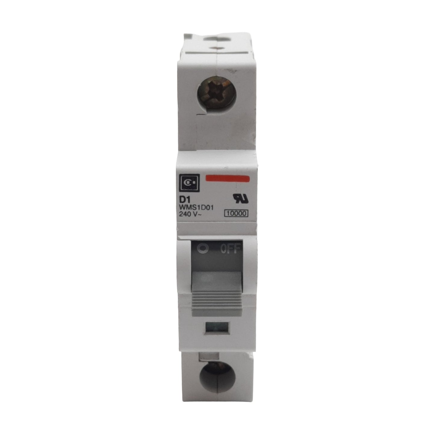 Used Cutler-Hammer WMS1D01 Circuit Breaker, 1-Pole, 1A 240/415VAC, DIN Rail