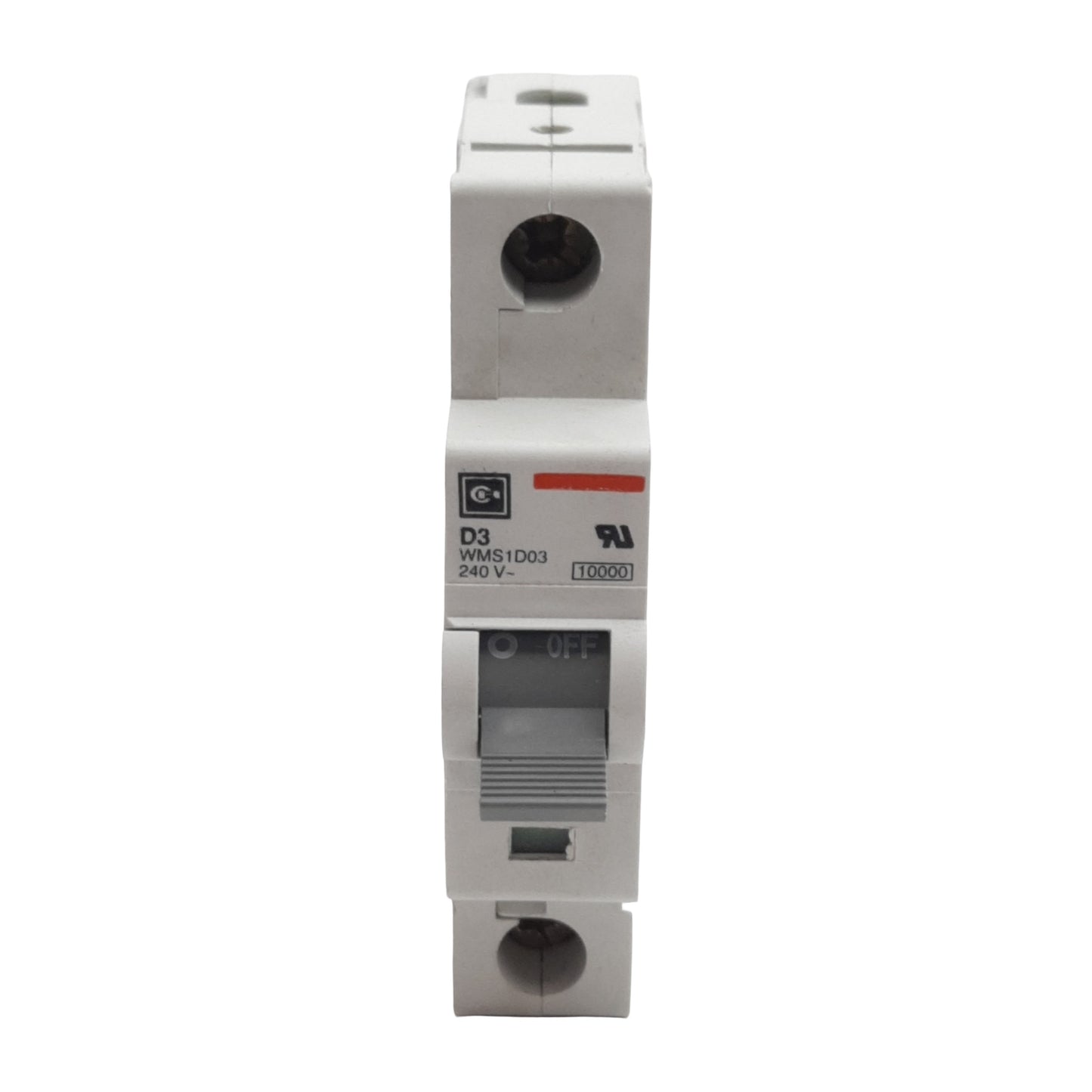 Used Cutler-Hammer WMS1D03 Circuit Breaker, 1-Pole, 3A 240/415VAC, DIN Rail
