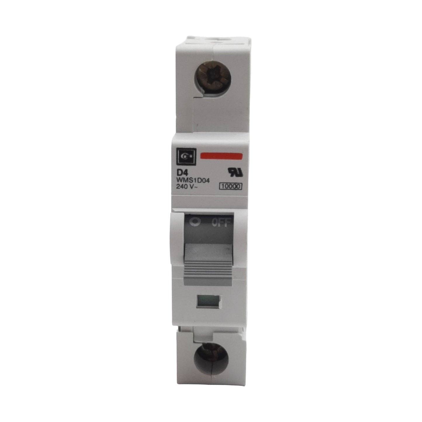 Used Cutler-Hammer WMS1D04 Circuit Breaker, 1-Pole, 4A 240/415VAC, DIN Rail