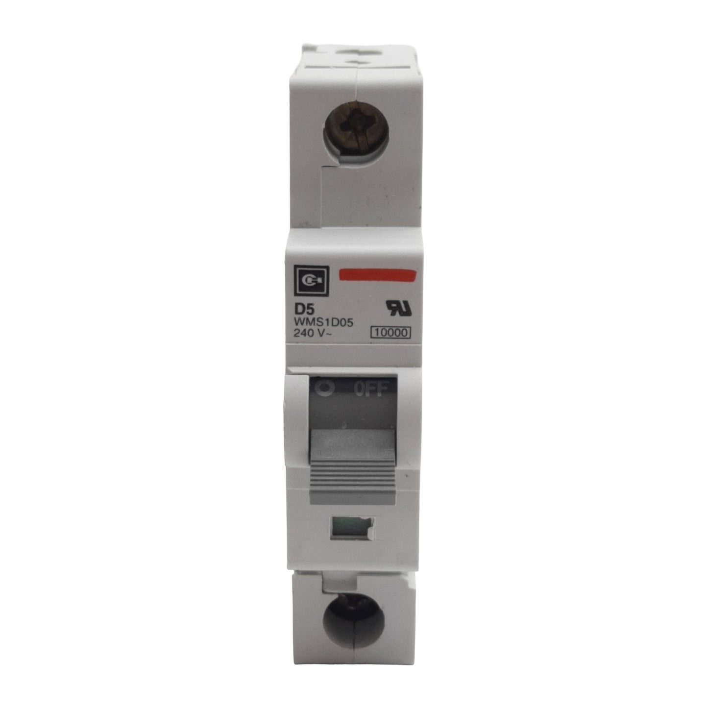 Used Cutler-Hammer WMS1D05 Circuit Breaker, 1-Pole, 5A 240/415VAC, DIN Rail