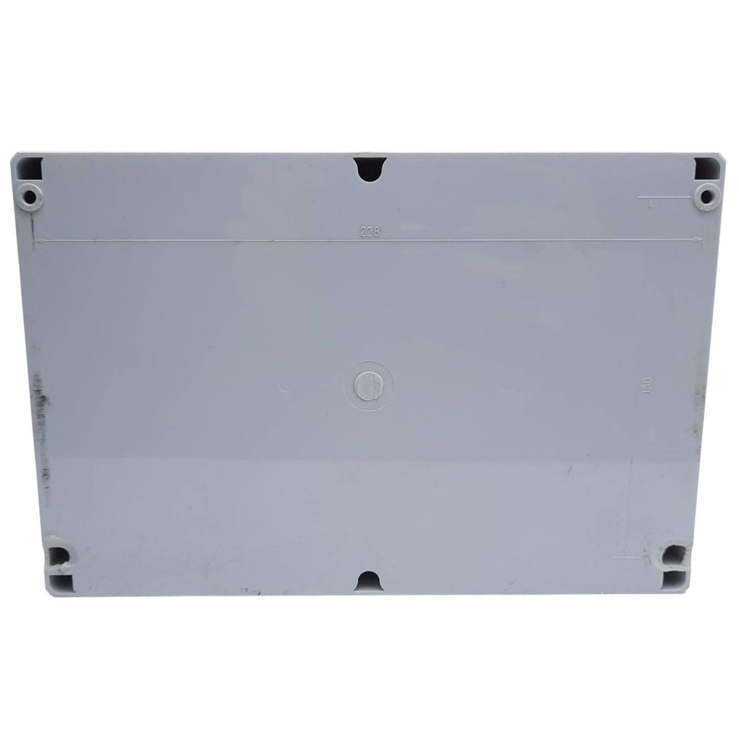 Used Hoffman Q-24169PCD Junction Box Enclosure w/ 5 Holes, 233mm x 153mm x 84mm