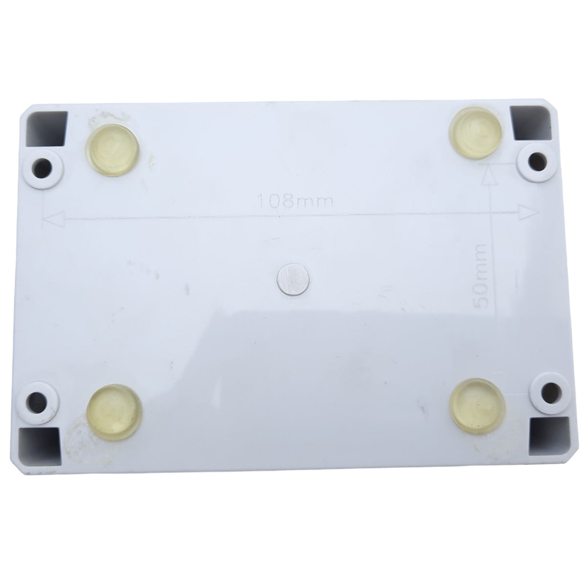 Used Hoffman Q-2PBPCDM Pushbutton Box Enclosure, Outer Dim. 120mm x 80mm *Added Hole"