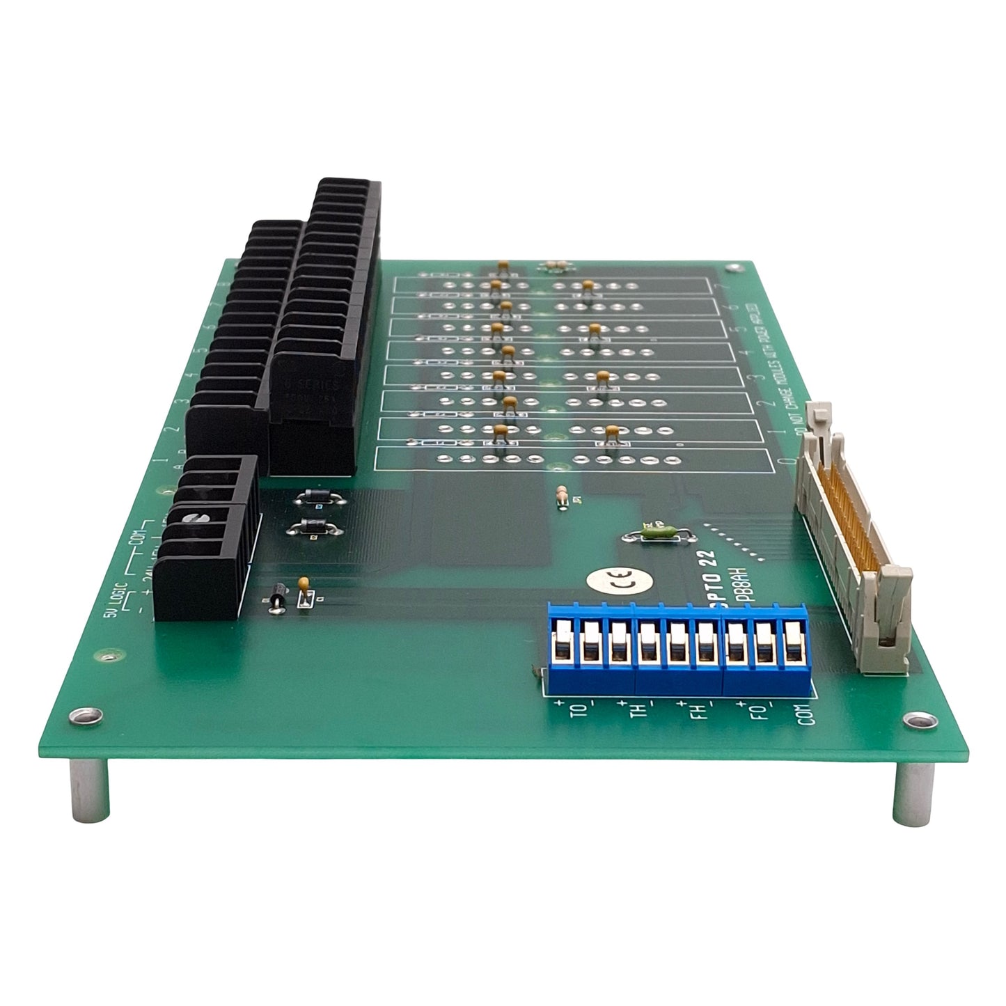 Used Opto 22 PB8AH G1 Analog Relay Mounting Rack, 8-Channel, 50-Pin IDC Header