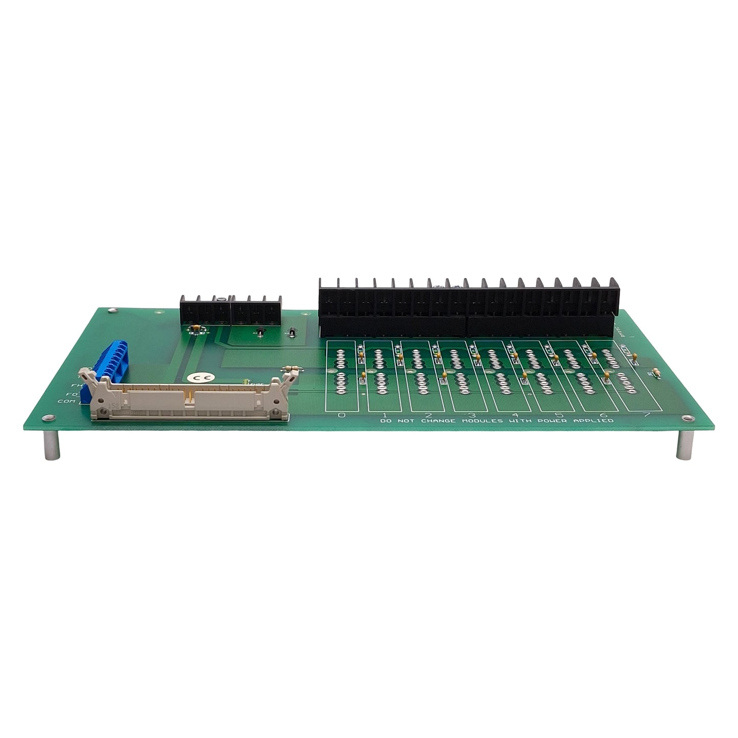 Used Opto 22 PB8AH G1 Analog Relay Mounting Rack, 8-Channel, 50-Pin IDC Header