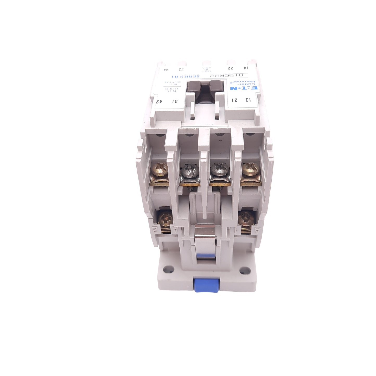 Used Eaton D15CR22 NEMA Machine Tool Relay, 4-Pole 2NO 2NC, 110/120VAC Coil