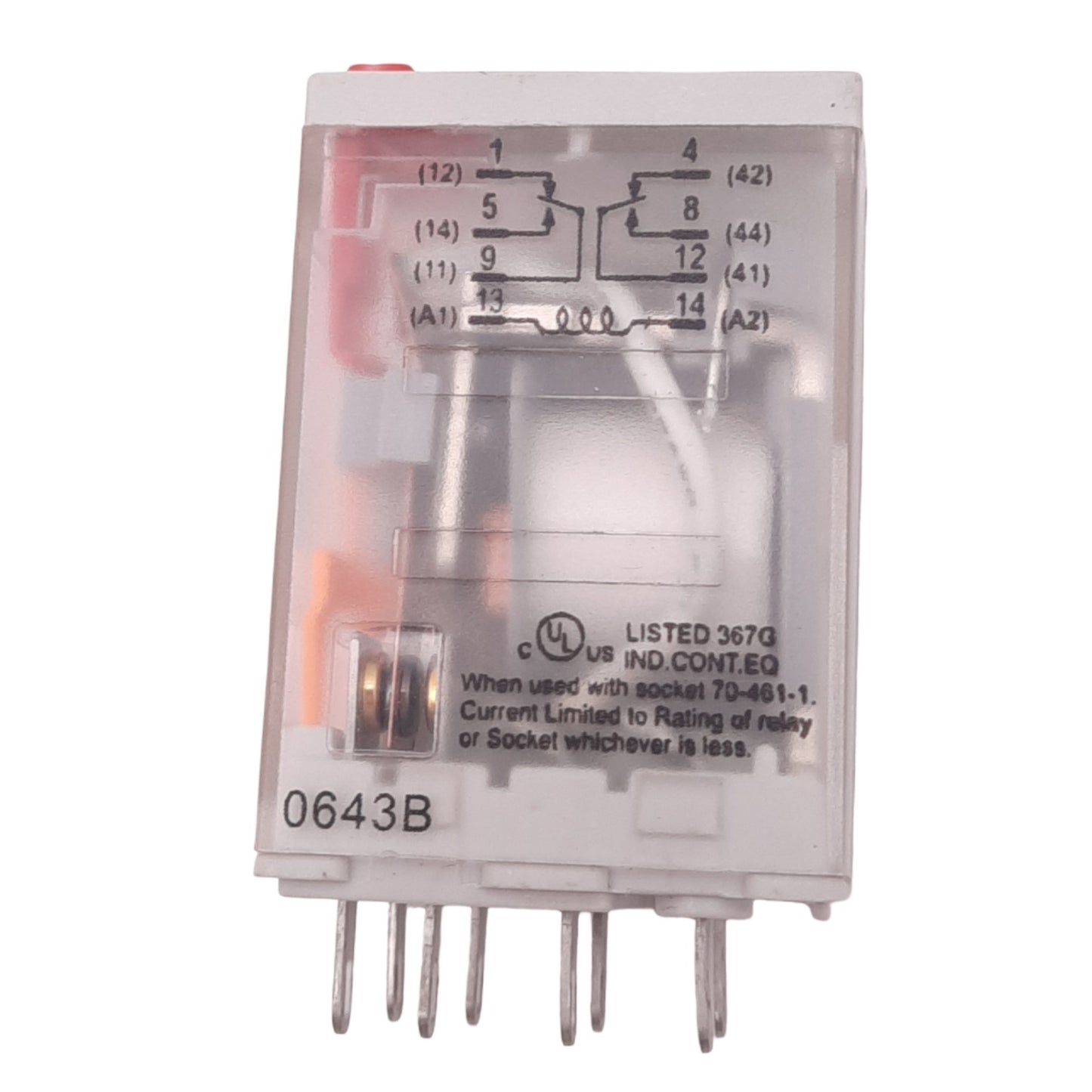 New Schneider Electric 782XBX2M4L-24A Relay, 8-Pin, 277VAC/28VDC 8A, 24VAC Coil