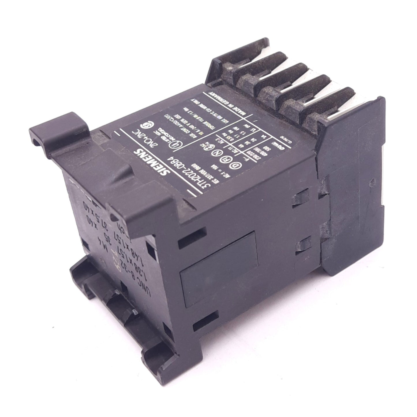 Used Siemens 3TH2022-0BB4 Contactor Relay, 4-Pole 2NO+2NC, 240V 10A, 24VDC Coil