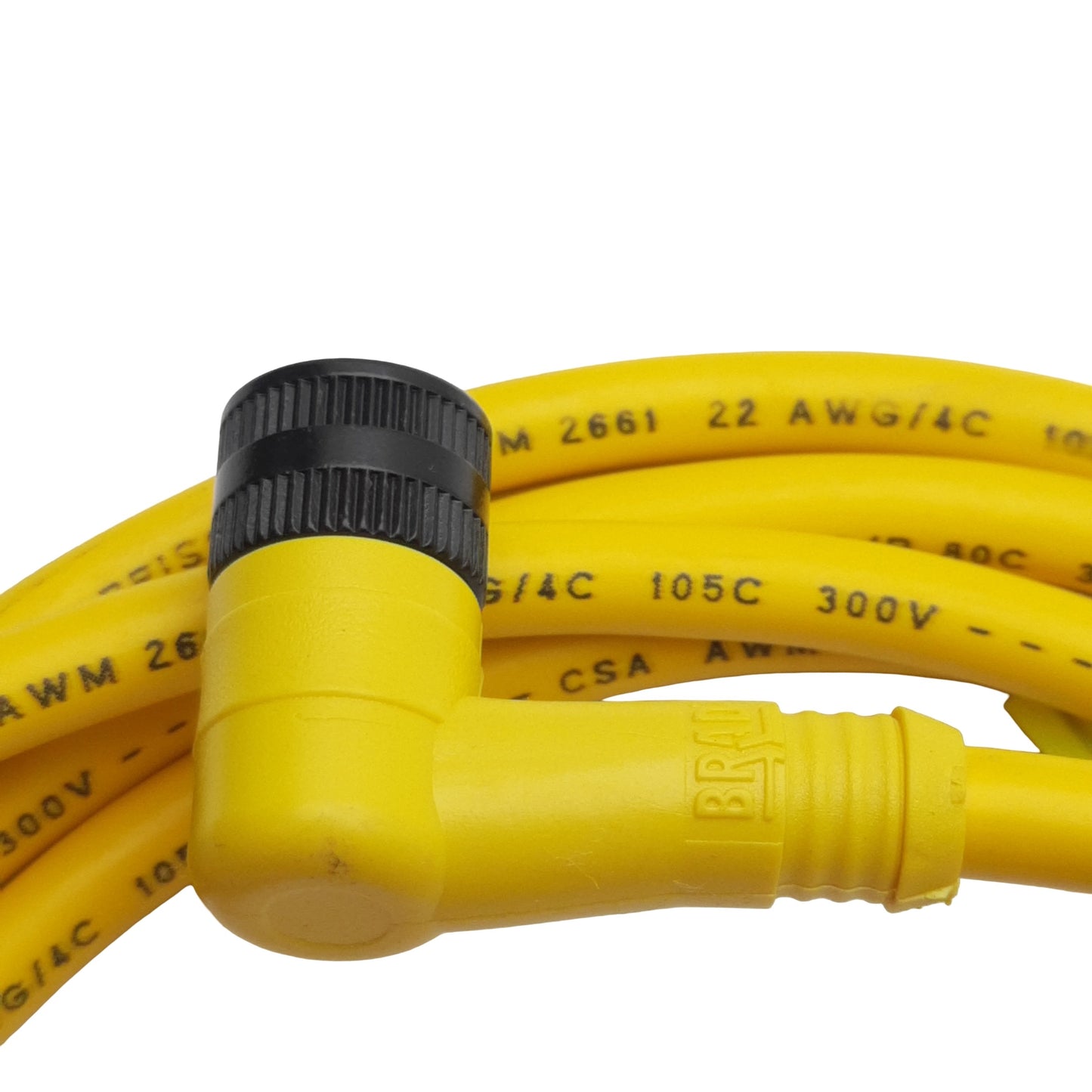 New Brad Harrison 704001D02F060 Cordset, 4-Pin Micro-Change 1/2-20UNF to Leads, 6ft