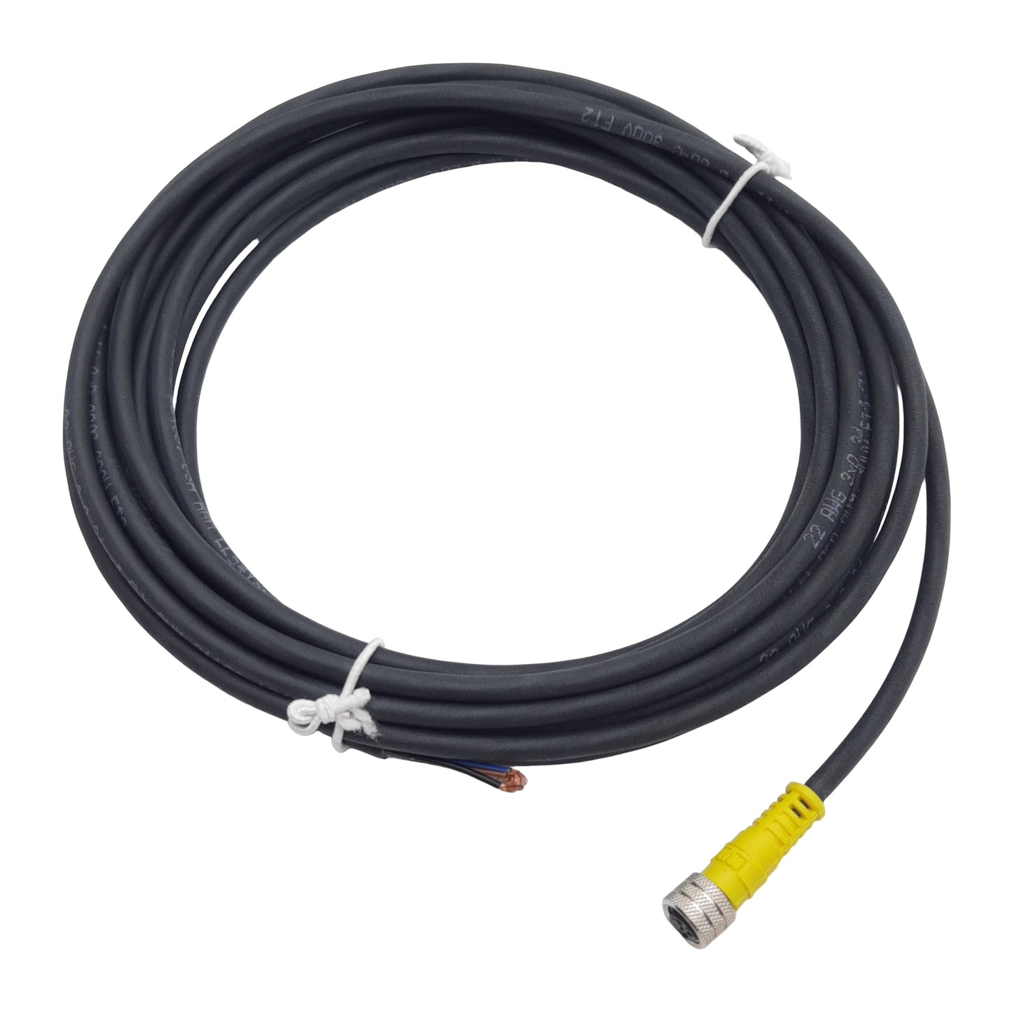 New Brad Harrison 403000B03M050 Cordset, 3-Pin M8 Female to Leads, 60VAC/75VDC, 5m