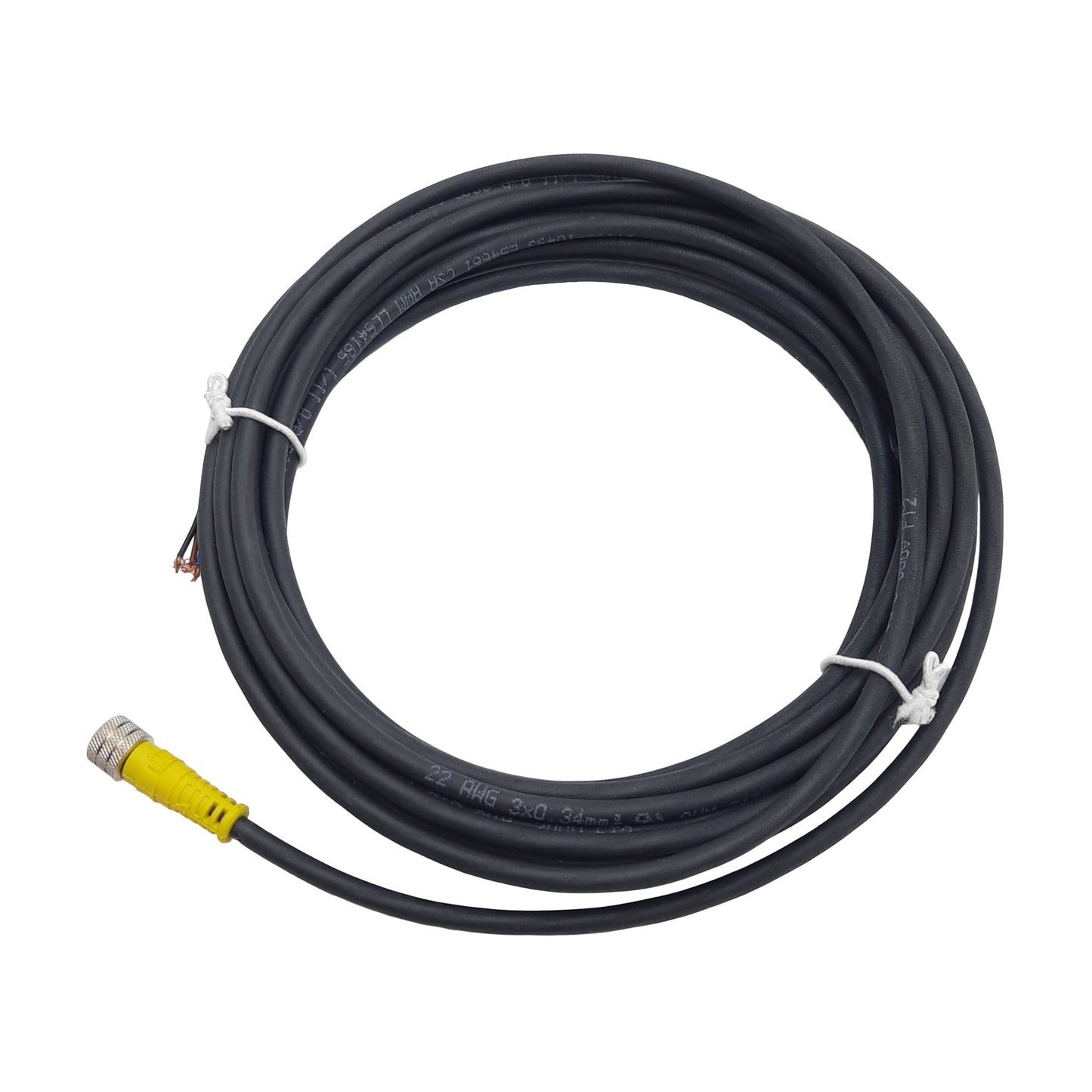 New Brad Harrison 403000B03M050 Cordset, 3-Pin M8 Female to Leads, 60VAC/75VDC, 5m