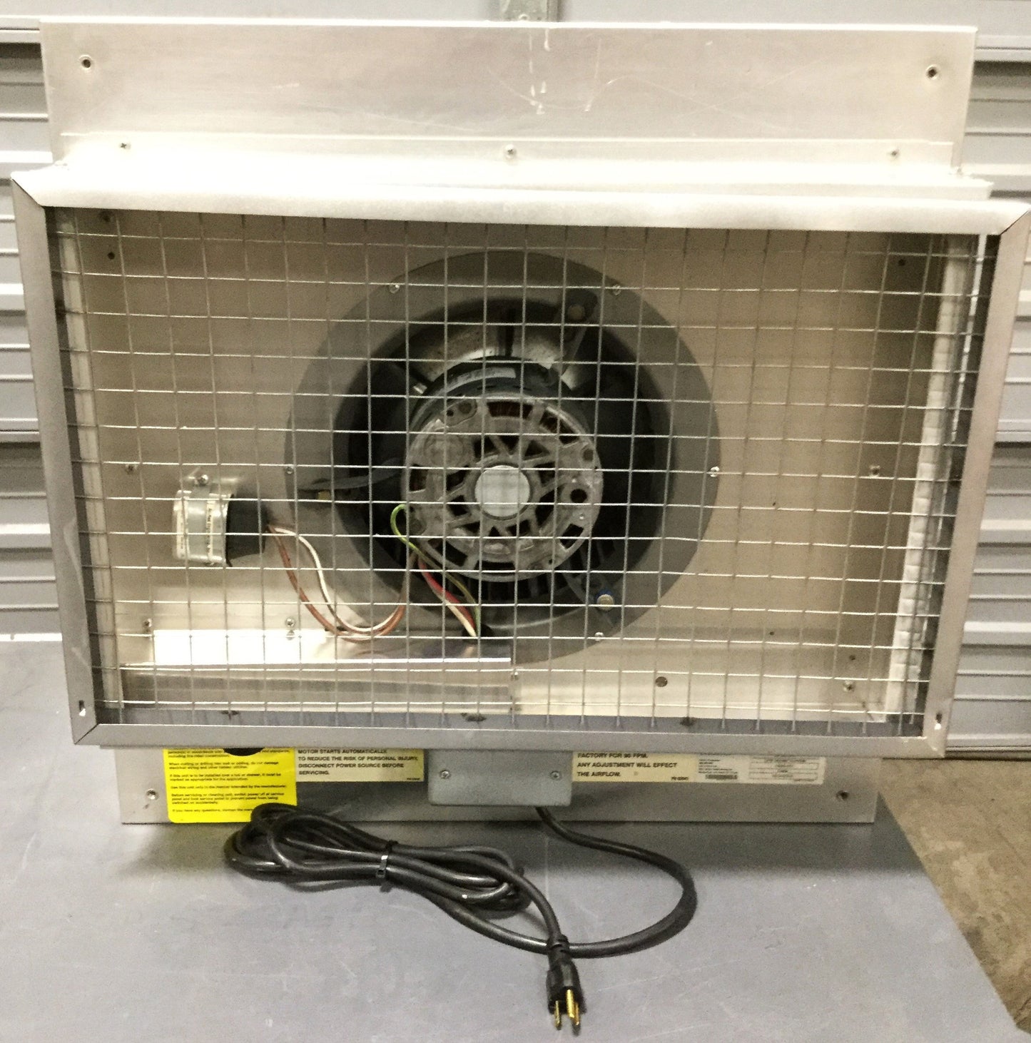 Used Envirco MAC 10 HEPA Filter Fan Unit Clean Room Air Hood 2' x 2', 115VAC, 410CFM