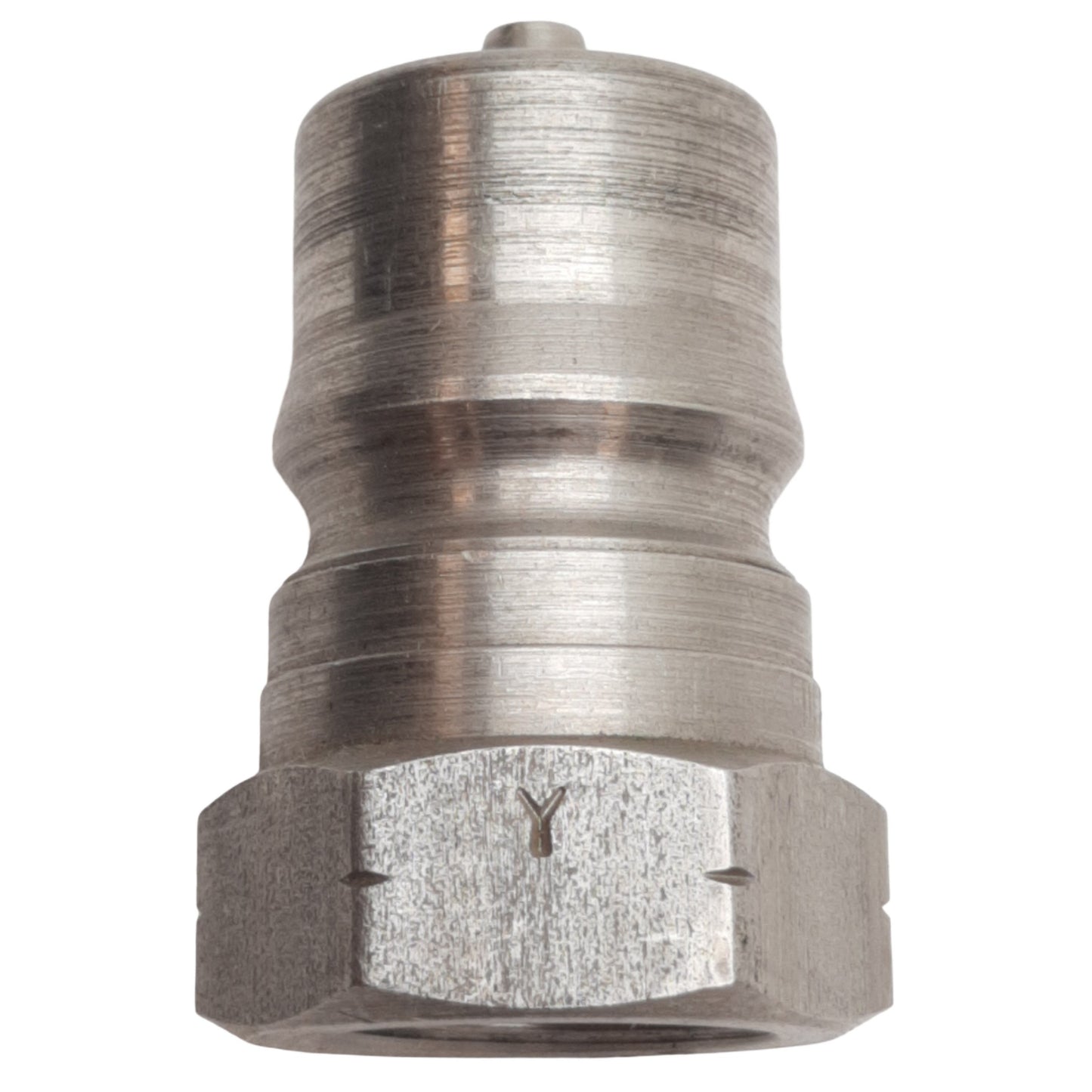 Used Parker SH4-63 Female Thread Quick Coupling Nipple 1/2" FNPT Stainless Steel