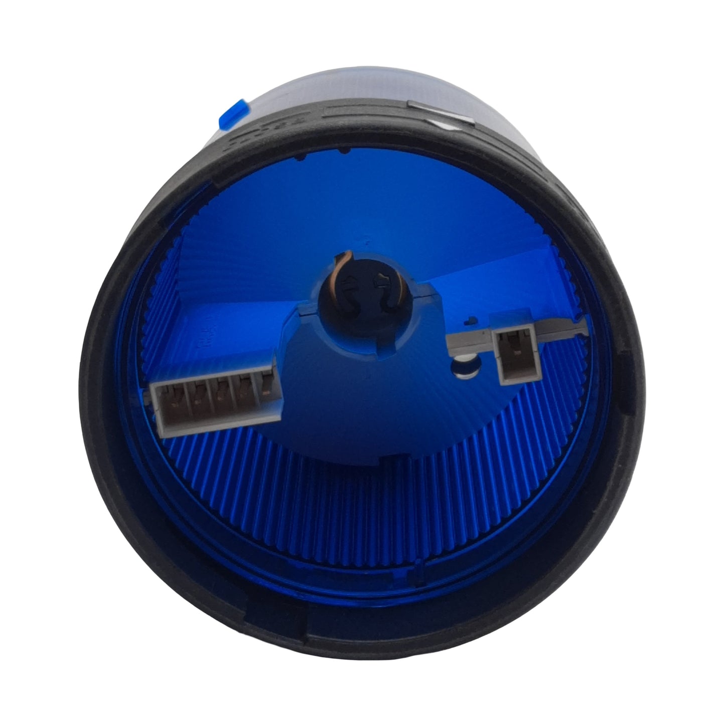 Used Schneider XVBC36CA Light Tower Indicator Bank, Blue, ø70mm, 12-230VAC, *No Bulb*