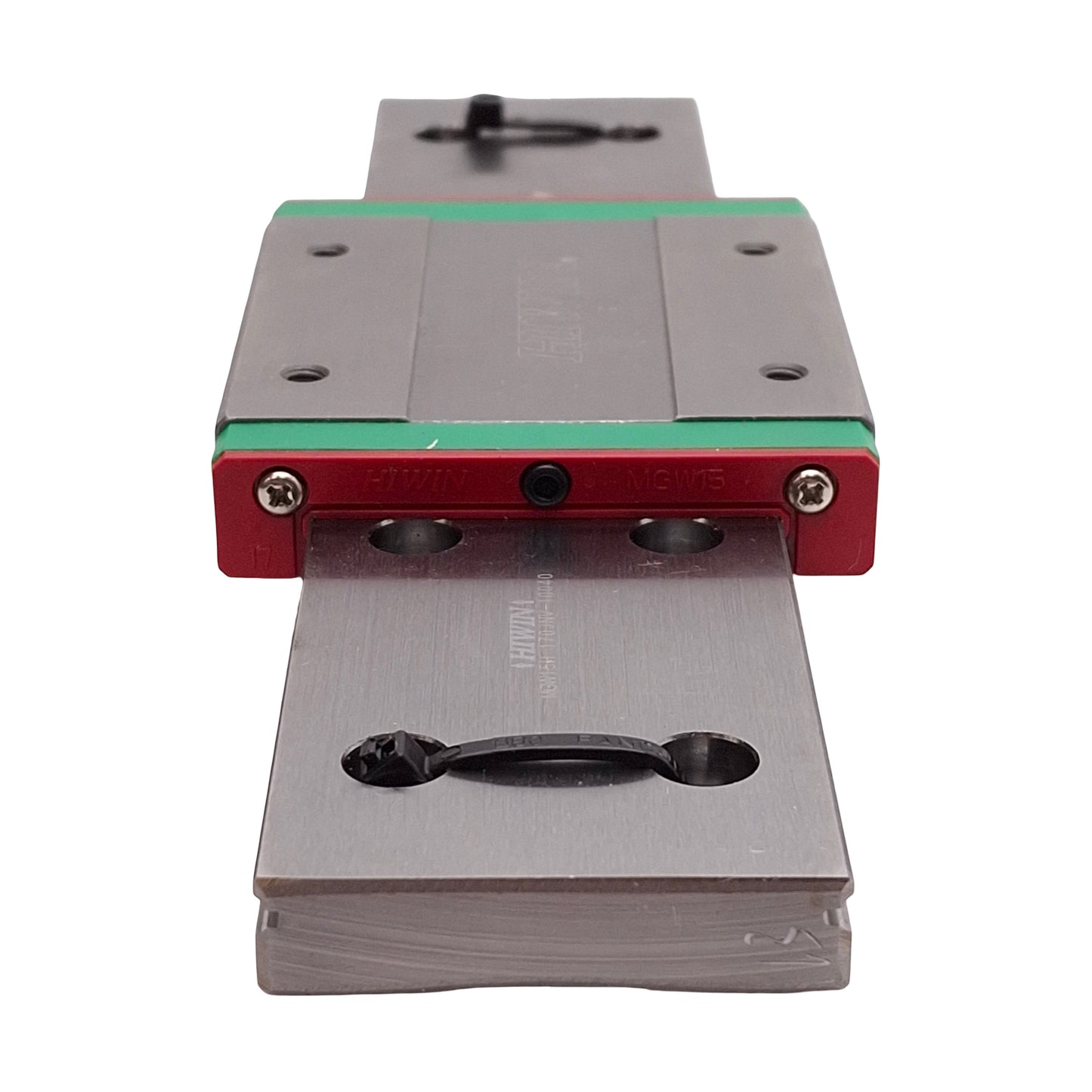 Used Hiwin MGW15H Linear Guide Assembly, 192mm Rail, 73.8x60mm Carriage, 8.93kN Load