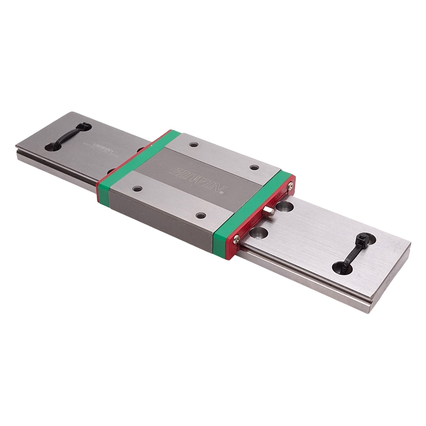 Used Hiwin MGW15H Linear Guide Assembly, 192mm Rail, 73.8x60mm Carriage, 8.93kN Load