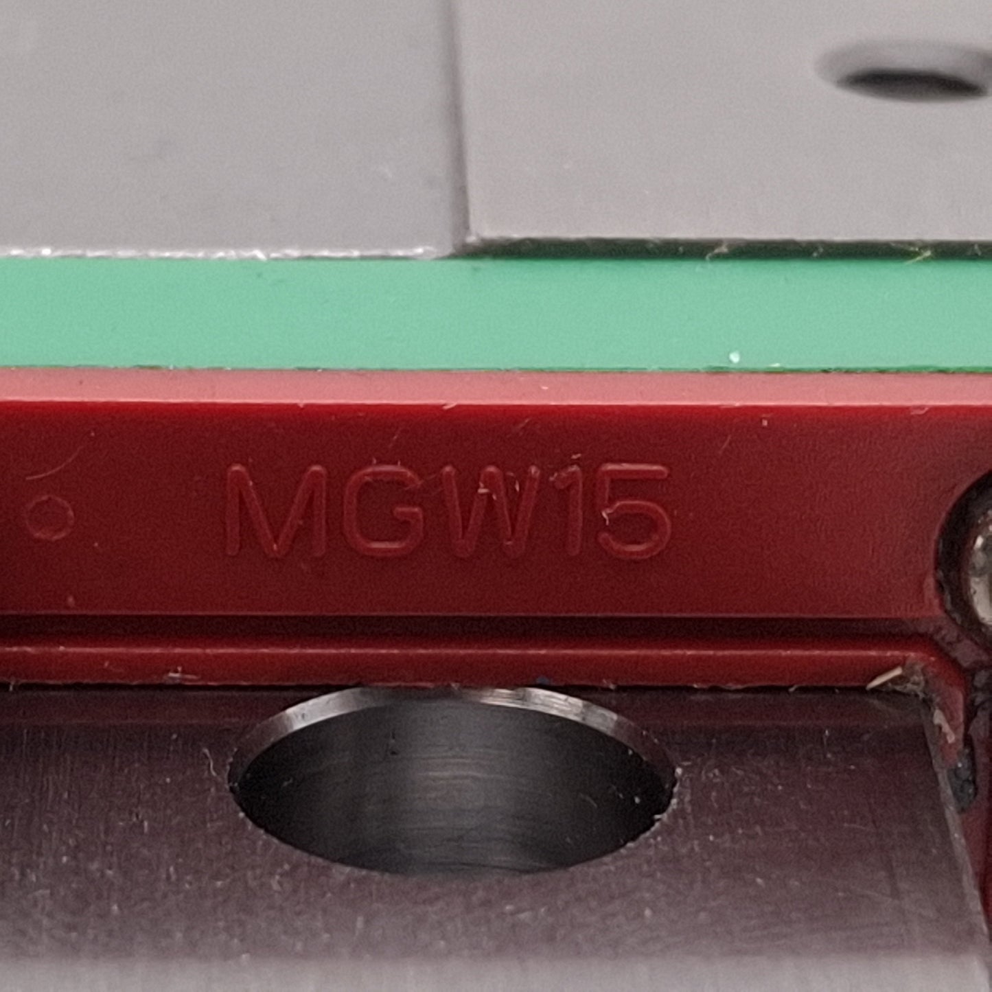 Used Hiwin MGW15H Linear Guide Assembly, 192mm Rail, 73.8x60mm Carriage, 8.93kN Load