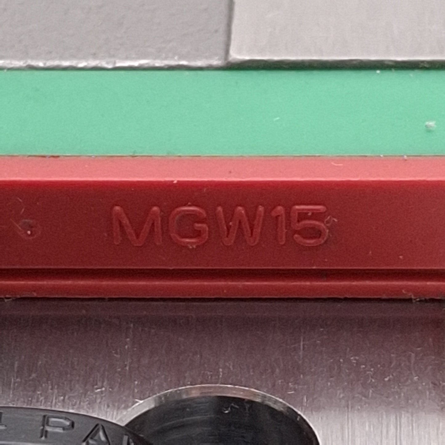 Used Hiwin MGW15H Linear Guide Assembly, 161mm Rail, 73.8x60mm Carriage, 8.93kN Load