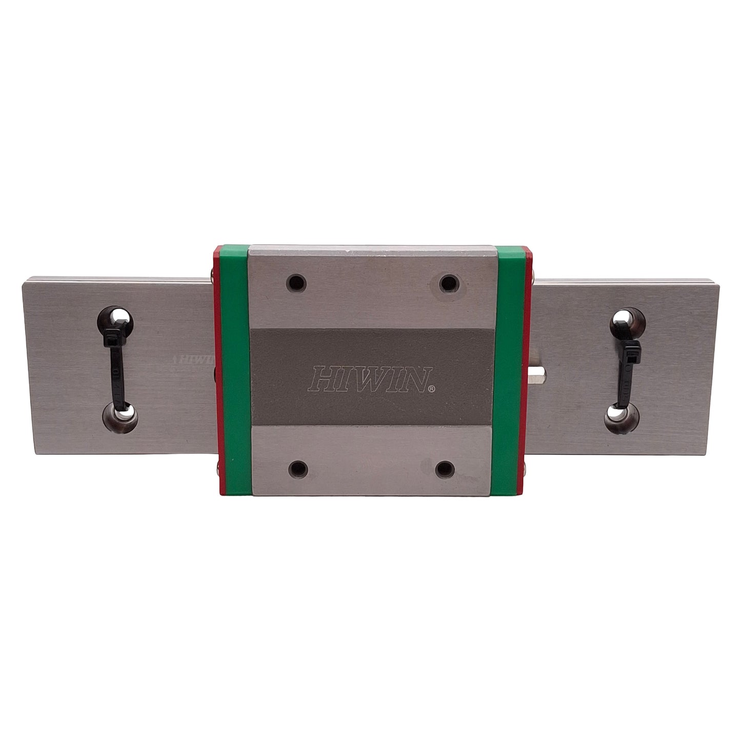 Used Hiwin MGW15H Linear Guide Assembly, 161mm Rail, 73.8x60mm Carriage, 8.93kN Load