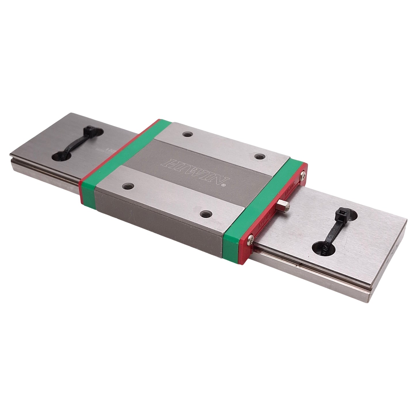 Used Hiwin MGW15H Linear Guide Assembly, 161mm Rail, 73.8x60mm Carriage, 8.93kN Load