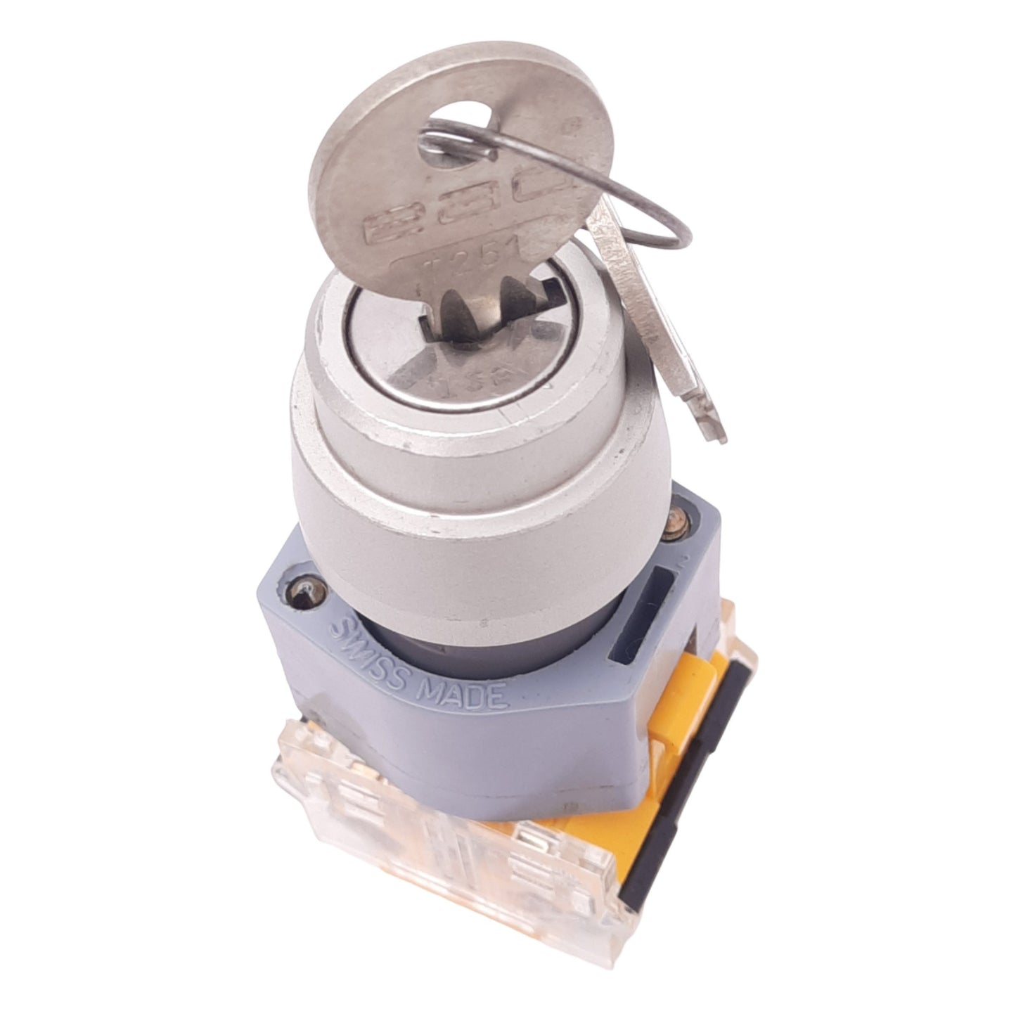 New EAO 704.900.1 Key Selector Switch, ø22mm, 2-Position, 1NO, 600V 10A Max