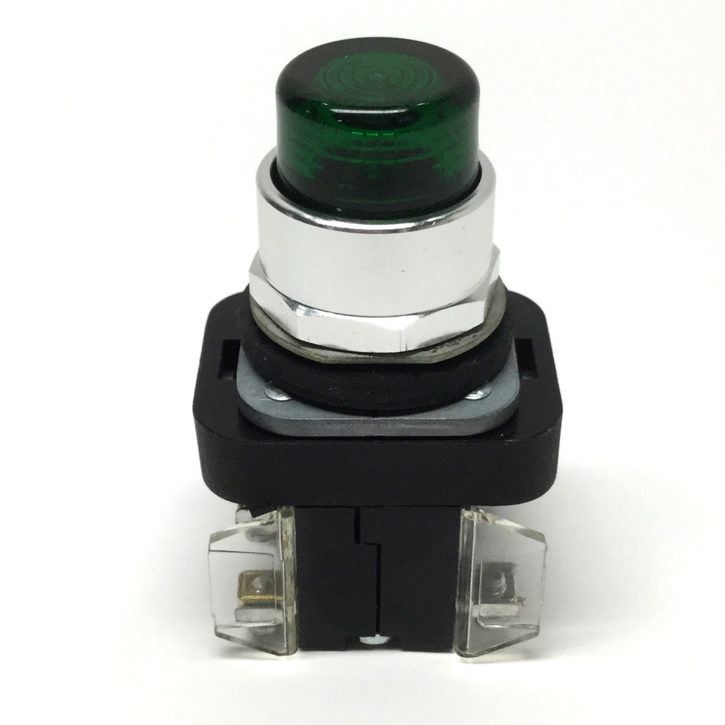 Used Allen Bradley 800T-QBH24G LED Illuminated Pushbutton Switch, Green, 24V, 1NO-1NC
