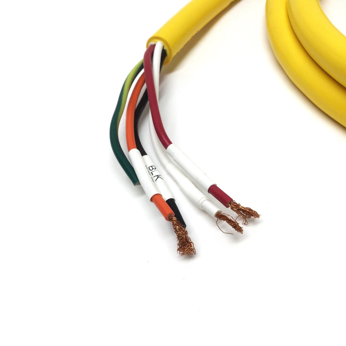 Used Woodhead 105001A01F060 Mini-Change Cordset Cable, 5-Pin, 7/8"-16 Female 90°, 6ft