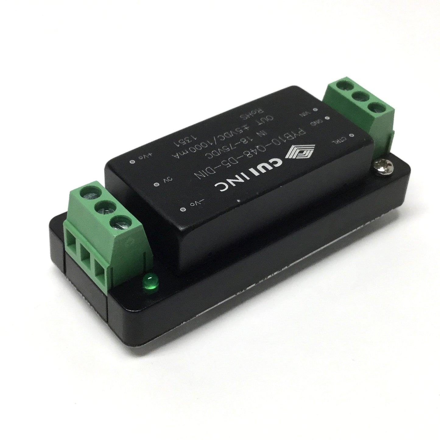 Used CUI PYB10-Q48-D5-DIN DC-DC Converter Power Supply 18-75VDC In, ±5VDC 1000mA Out