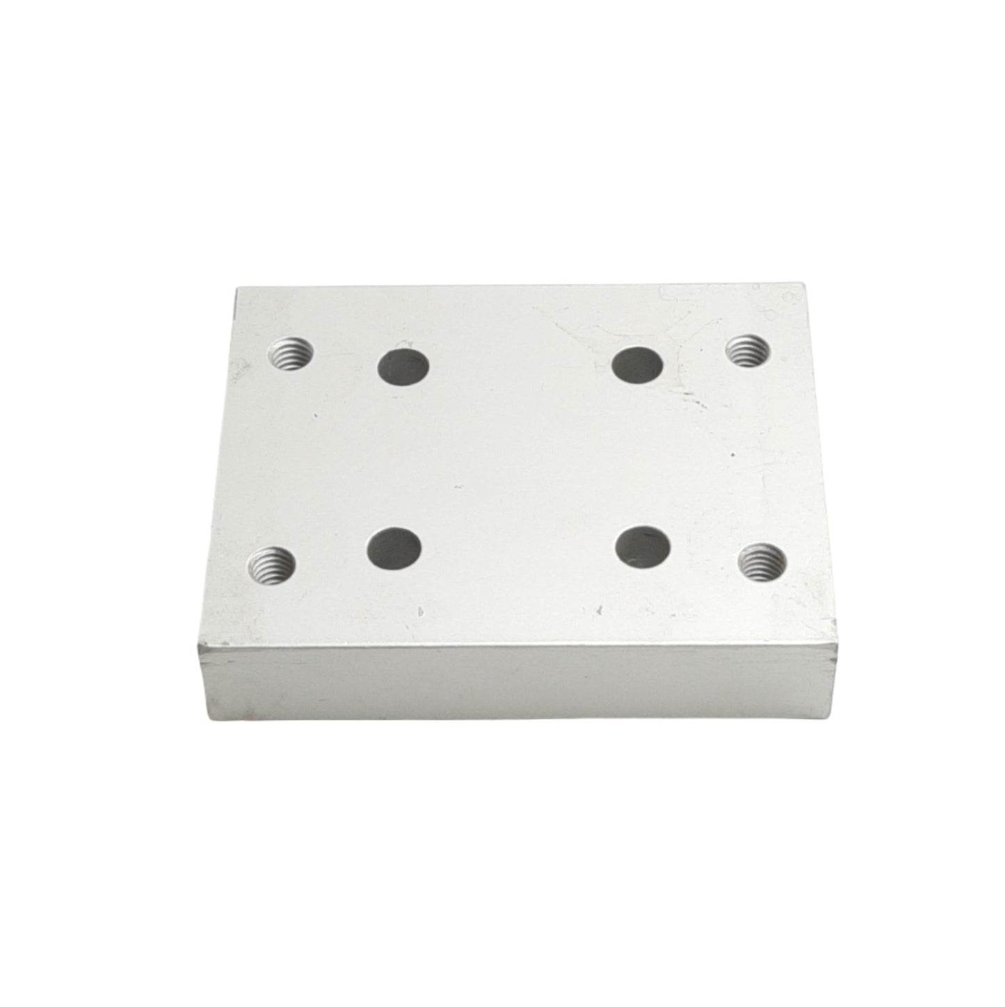 Used 80/20 2420 15 Series Flange Mount Caster Base Plate, 3.750in x 3.00in x 0.750in