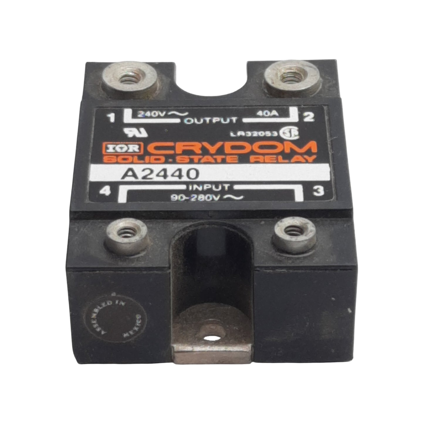 New Crydom A2440 Solid-State Relay, SPST-NO, 90-280VAC In, 40A 240VAC Out