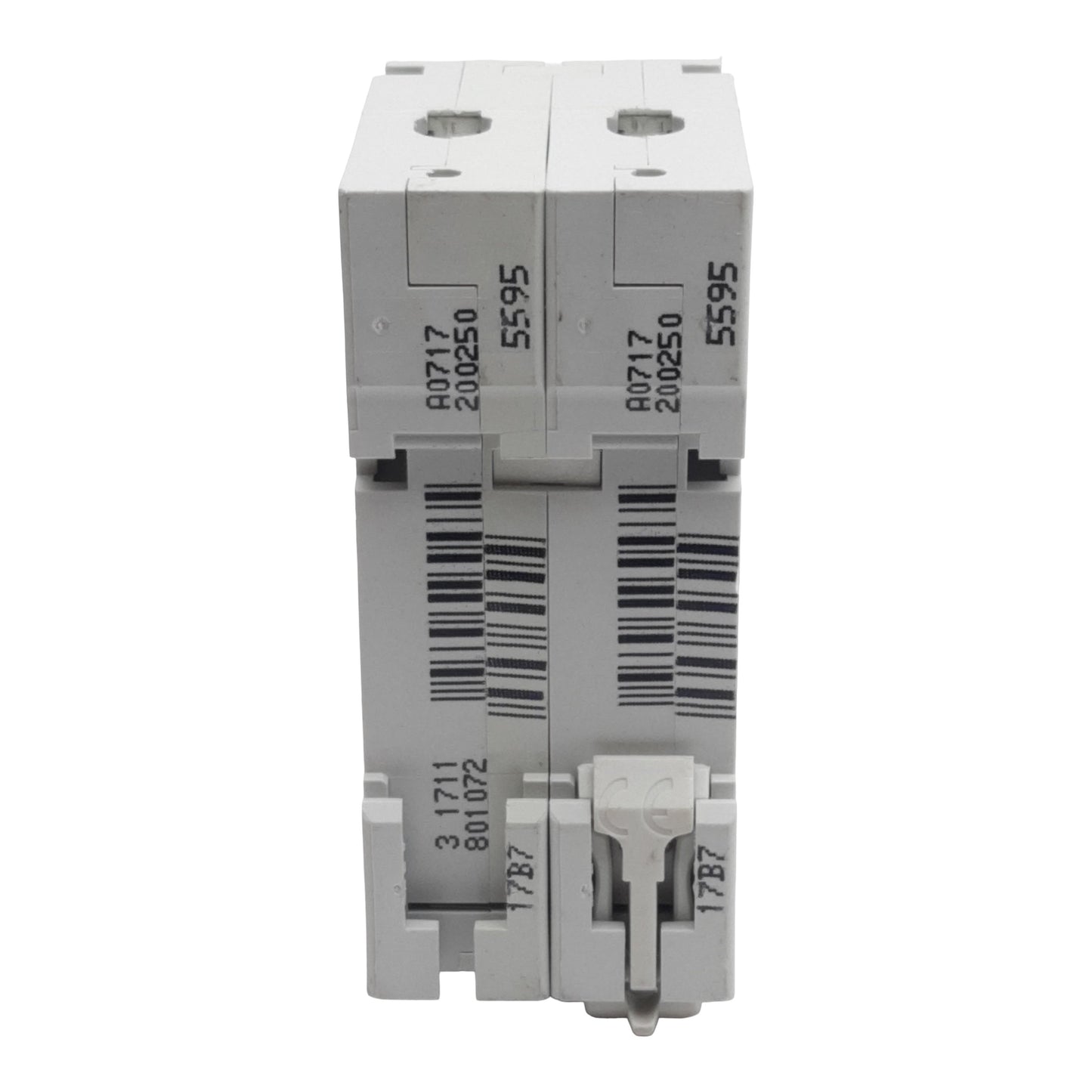 Used Merlin Gerin 27914 K60N Circuit Breaker, 2-Pole, 20A 400VAC, C-Curve, DIN Rail