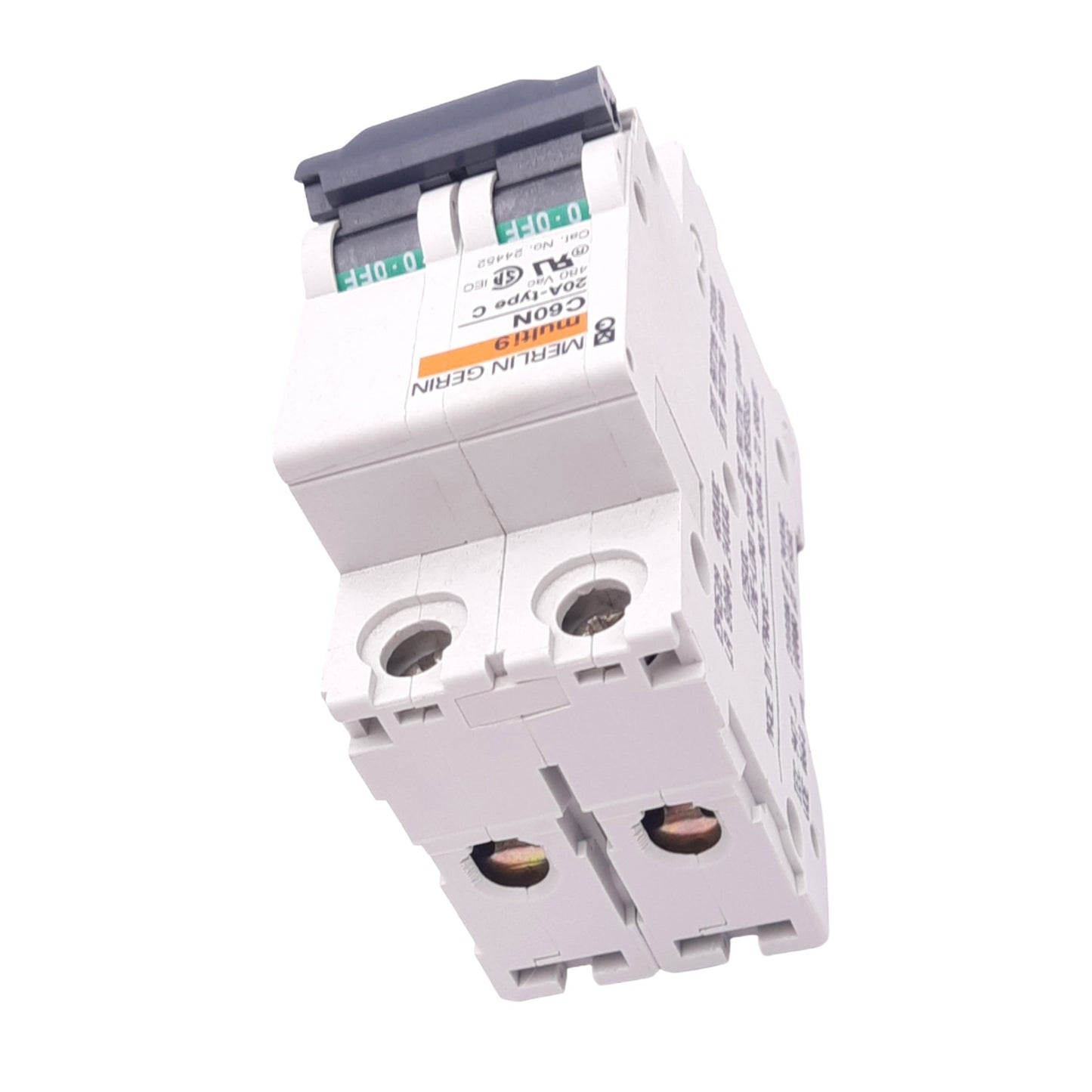 New Merlin Gerin 24452 C60N-2P-20A-C Circuit Breaker, 2-Pole, 20A, 480VAC, DIN Rail