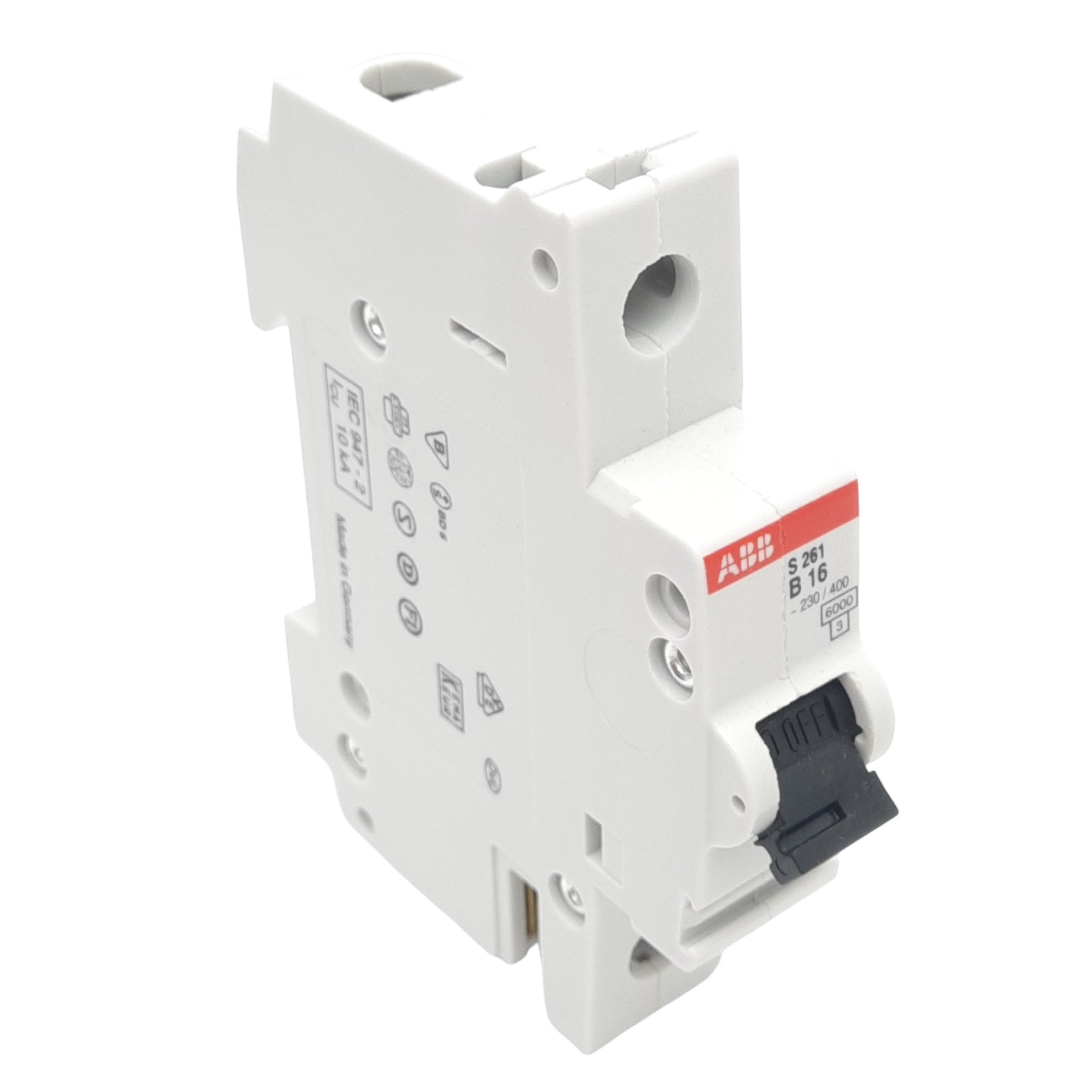 ABB S261 B16 Circuit Breaker 1 Pole 16A 400 230VAC Max DIN Rail Mo abb-s261-b16-circuit-breaker-1-pole-16a-400-230vac-max-din-rail-mo