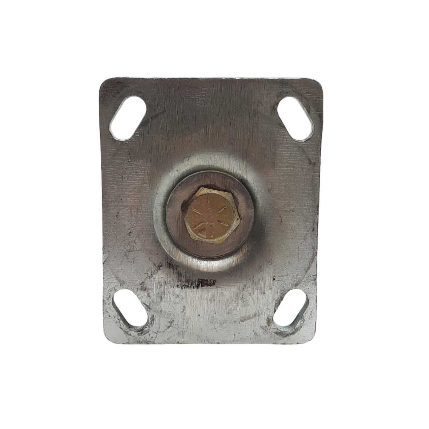 Used Heavy Duty Swivel Caster ø3in Wheel, 2in Tread Width. 4.6in x 3.7in Plate