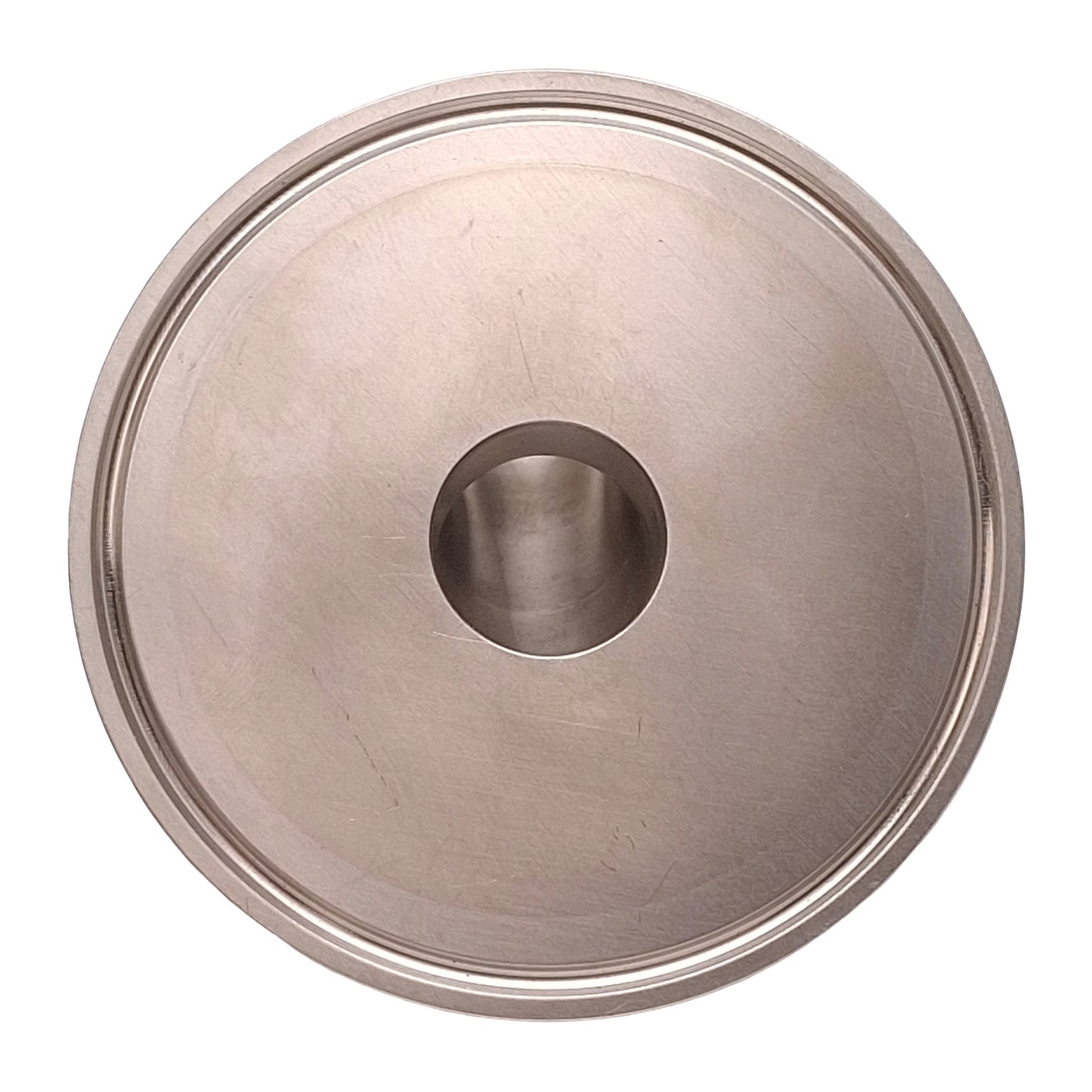 Used Stainless Steel 304L Sanitary 45° Elbow Adapter, ø1in OD, 1in to 3in Tri-Clamp