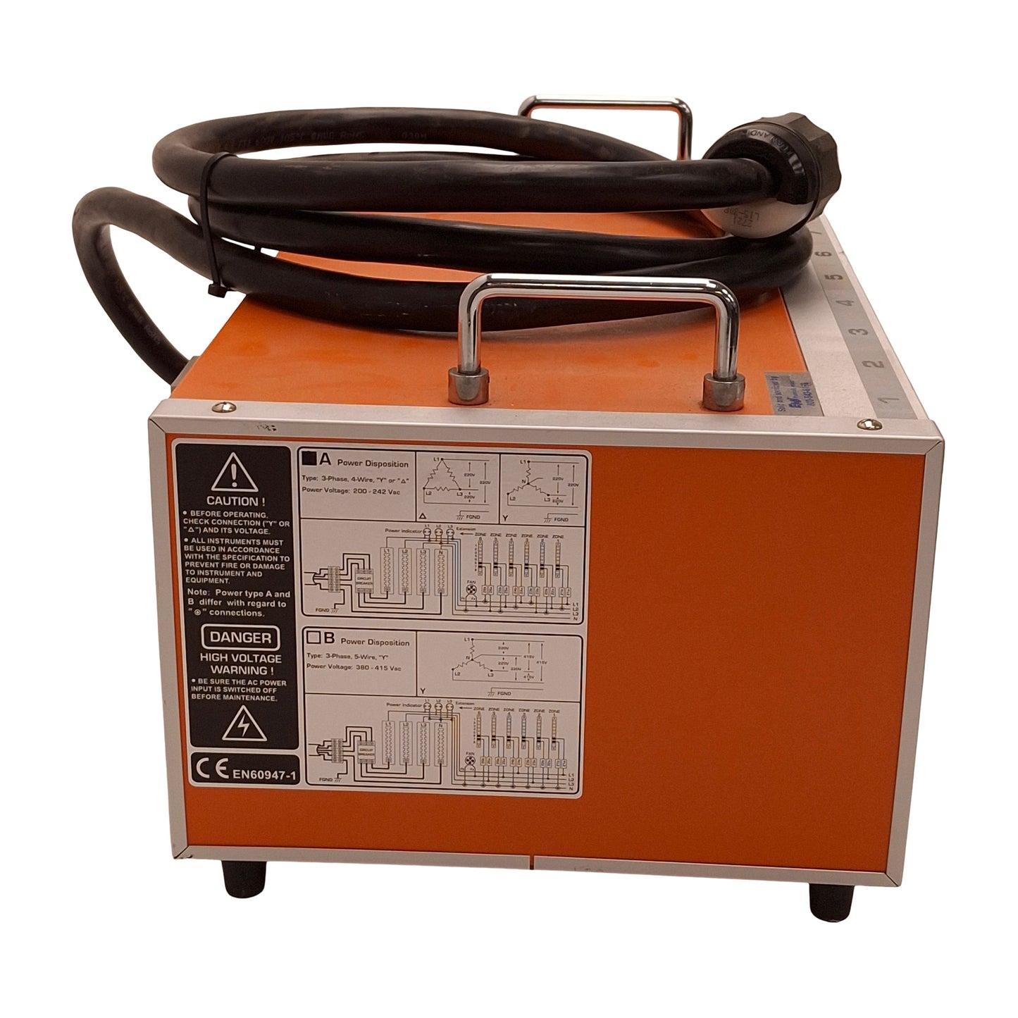 Used Arico T5A08 Hot Runner Temperature Controller Cabinet, 8-Zone, 3Ø 200-242VAC
