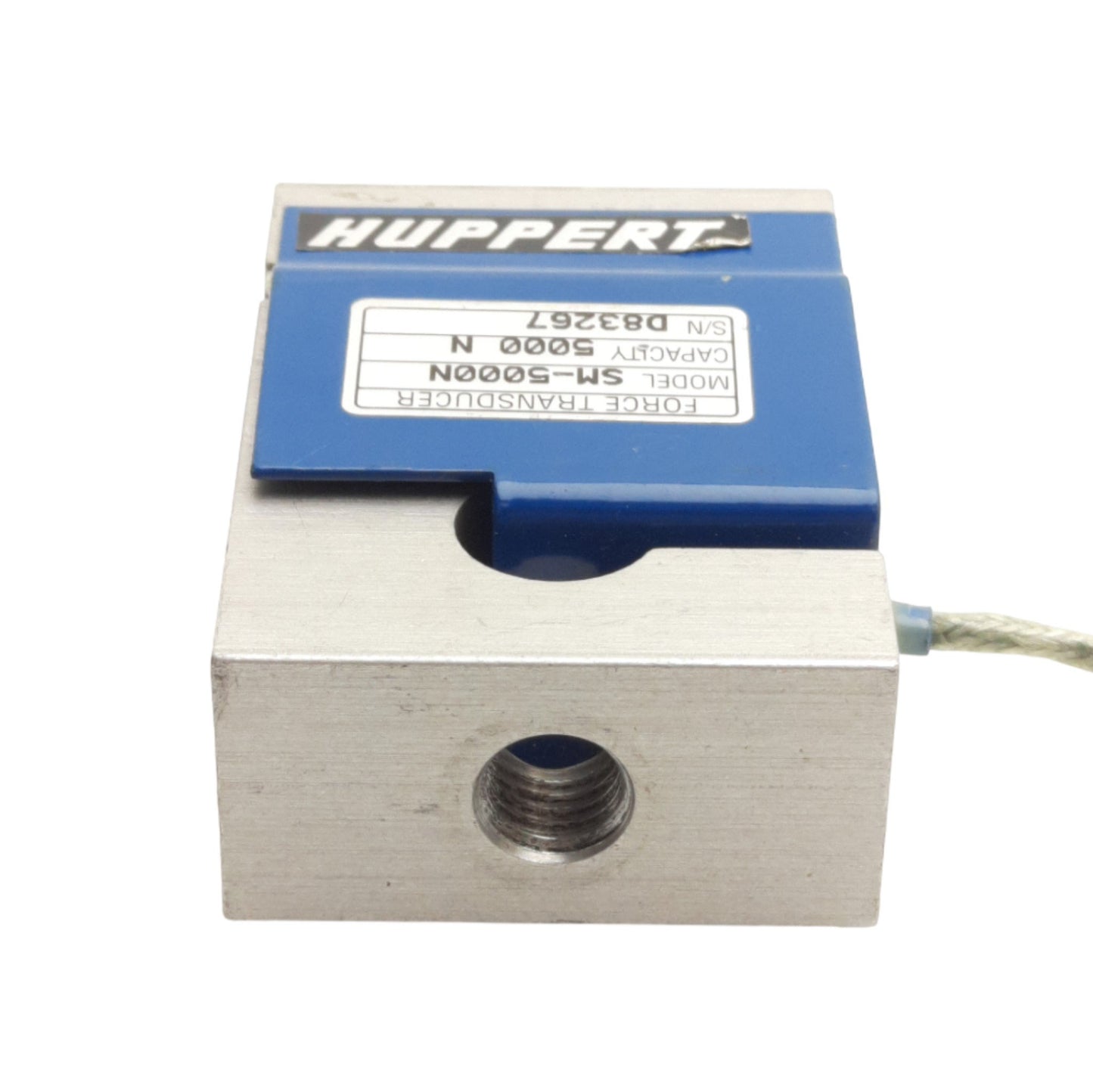 Used Interface SM-5000N Load Cell S-type, 5000N Capacity, M12 x 1.75-6H Thread