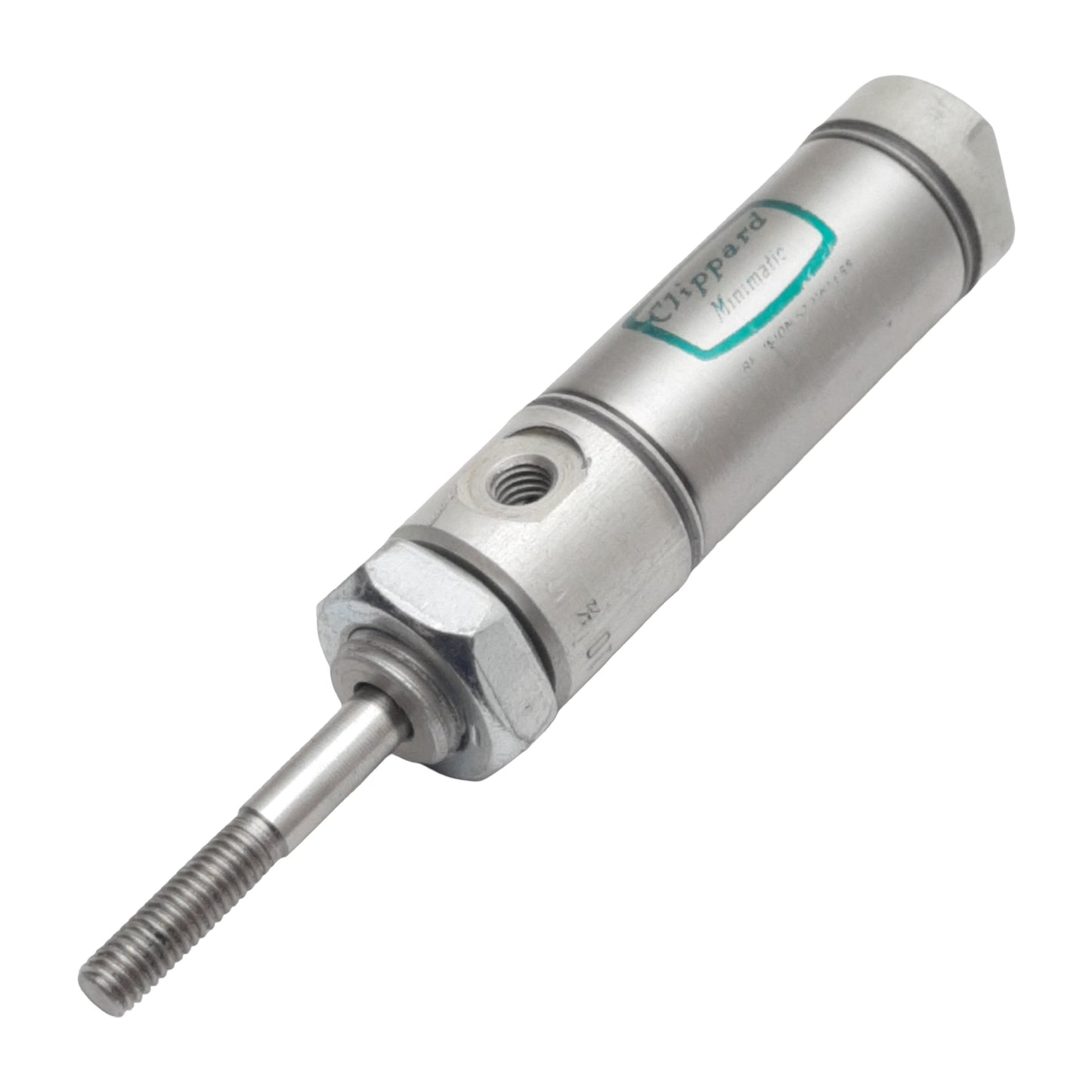 Used Clippard SDR-10-1/2 Pneumatic Cylinder, ø5/8in Bore, 1/2in Stroke, #10-32 250psi