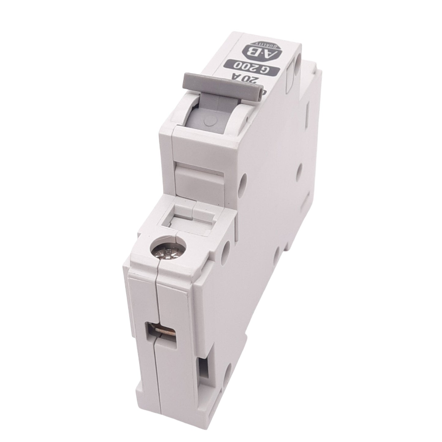 Used Allen Bradley 1492-CB1G200 Circuit Breaker, 1-Pole, 20A, 277VAC Max, DIN Rail