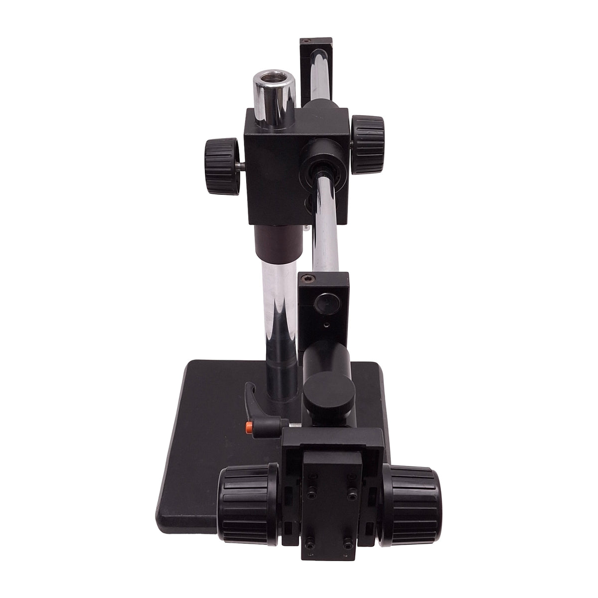 Used Microscope Boom Arm Stand w/ Head Adjustment, 15.5" Post, 10" x 10" Base