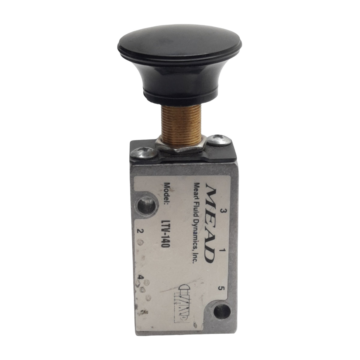Used Mead LTV-140 Control Valve, 5/2-Way, 1/8in NPT Female, 25-100psi, 0.24Cv Flow