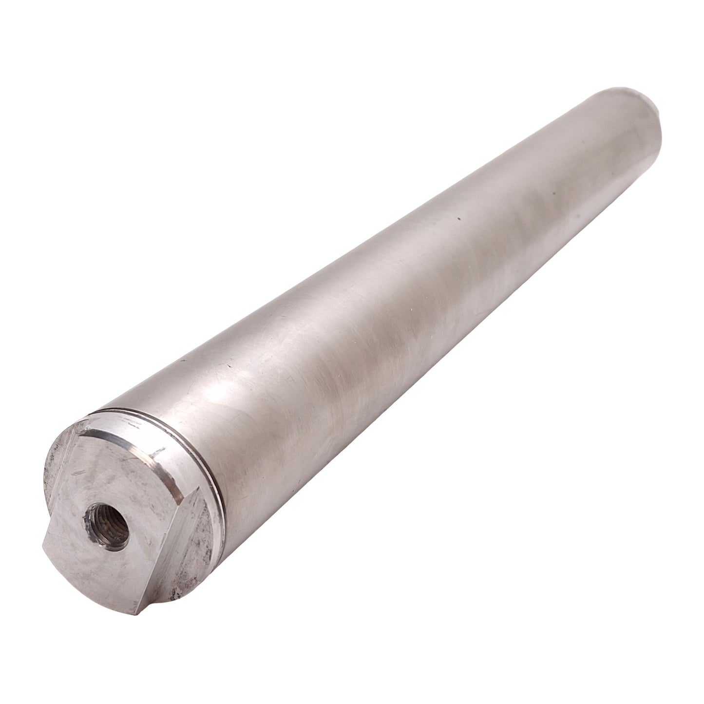 Used Bimba D-2485-A-16 Air Reservoir, ø2in Bore, 250PSI, ø2.08in x 18.88in, 1/4in NPT