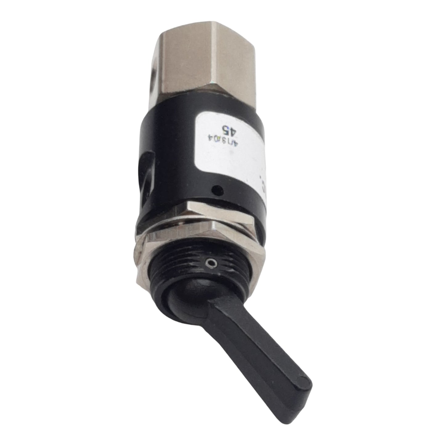 Used Pneumadyne H0-30-3 Detented Toggle Control Valve, 3-Way NC, #10-32, 0-125psi