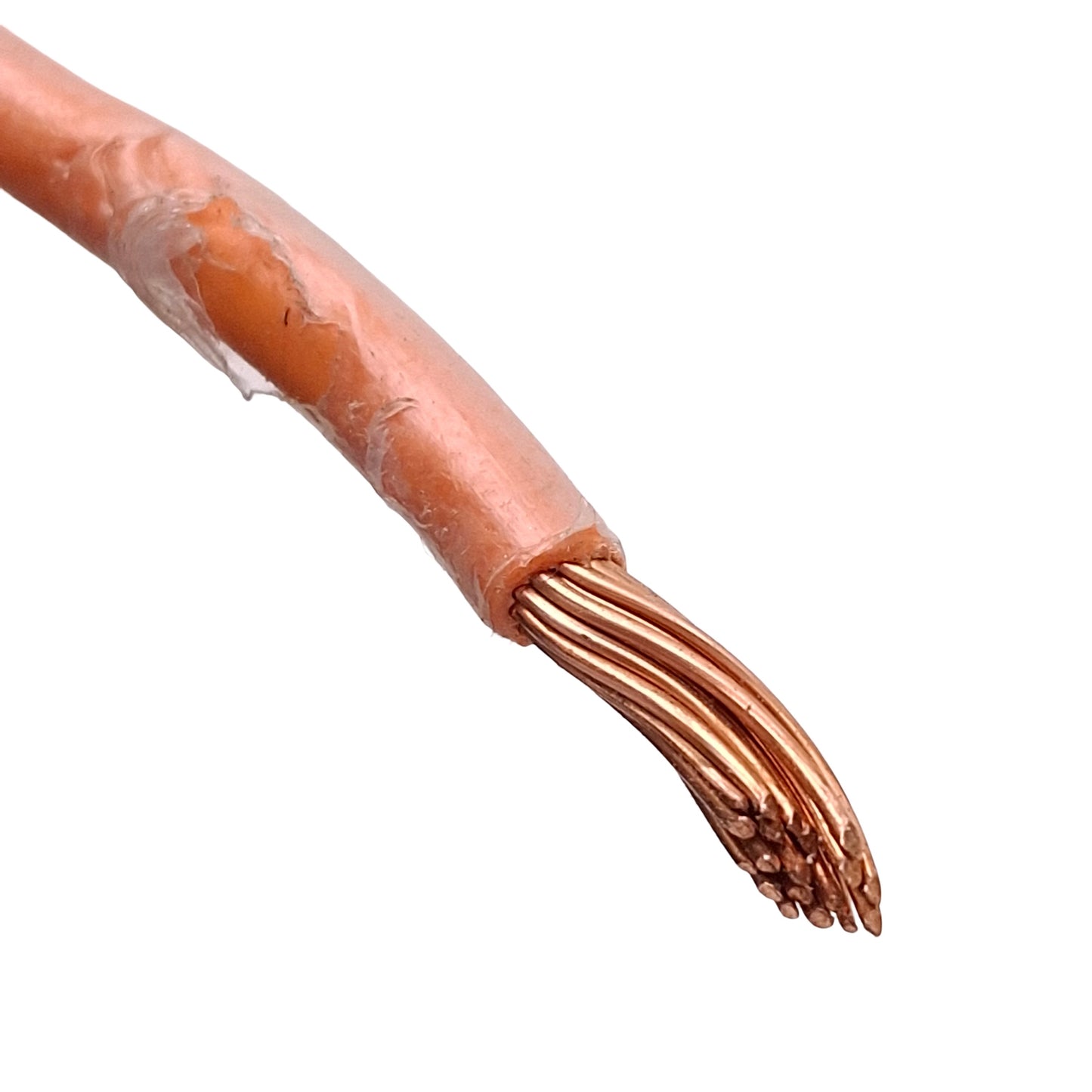 New – Open box Encore Wire Orange Insulated Stranded Copper Wire, 10AWG, 600V, 300ft Spool